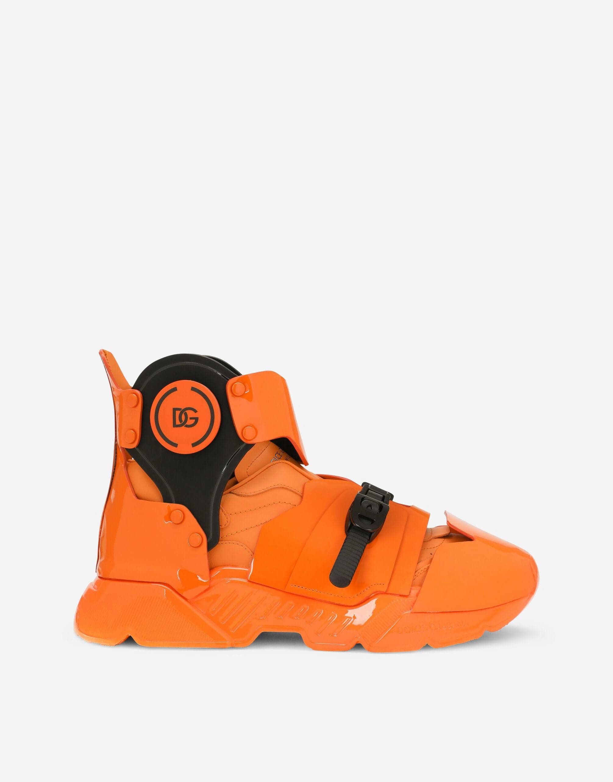 Dolce & Gabbana Mixed-Material High-Top Day Master Sneakers