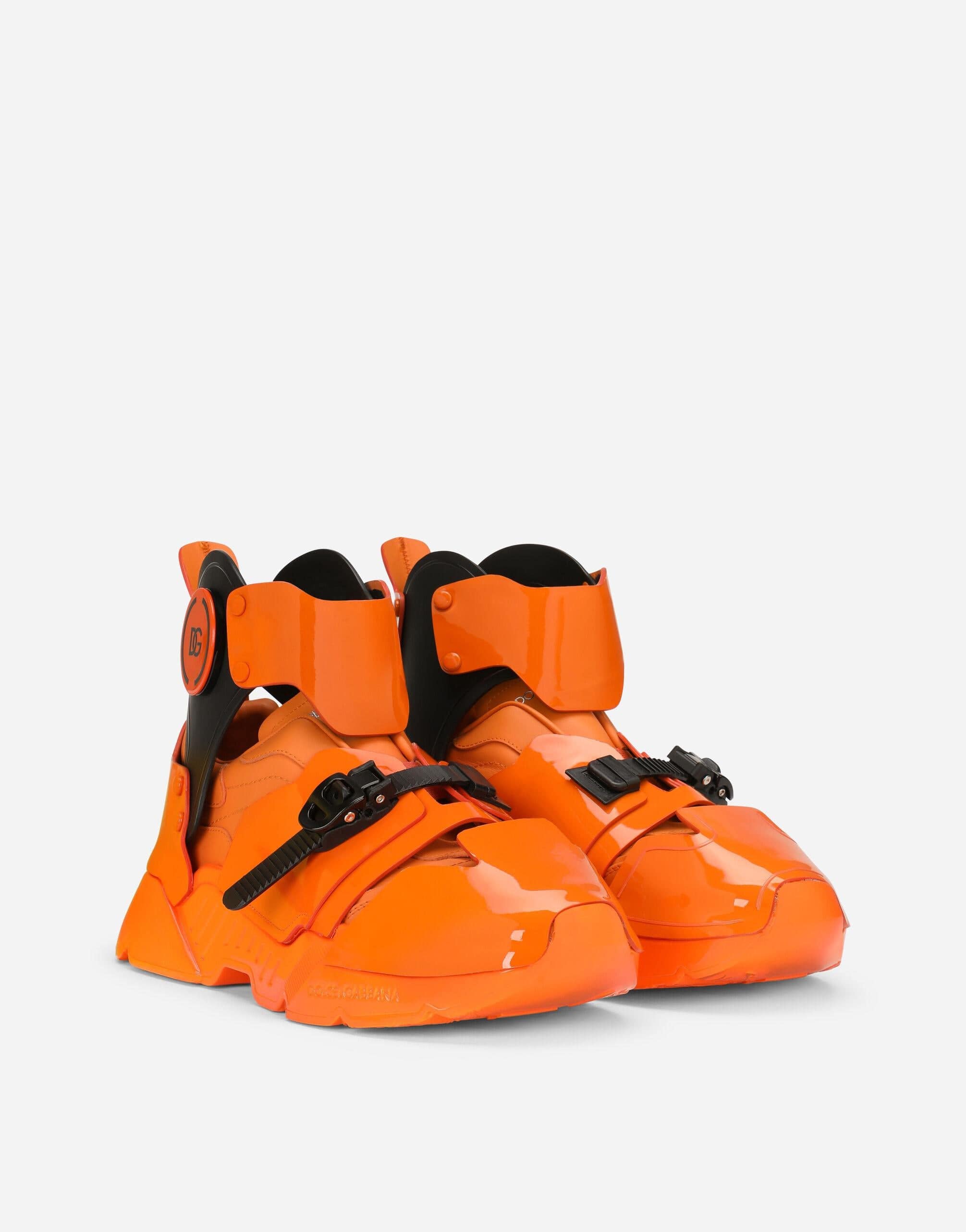 Dolce & Gabbana Mixed-Material High-Top Day Master Sneakers