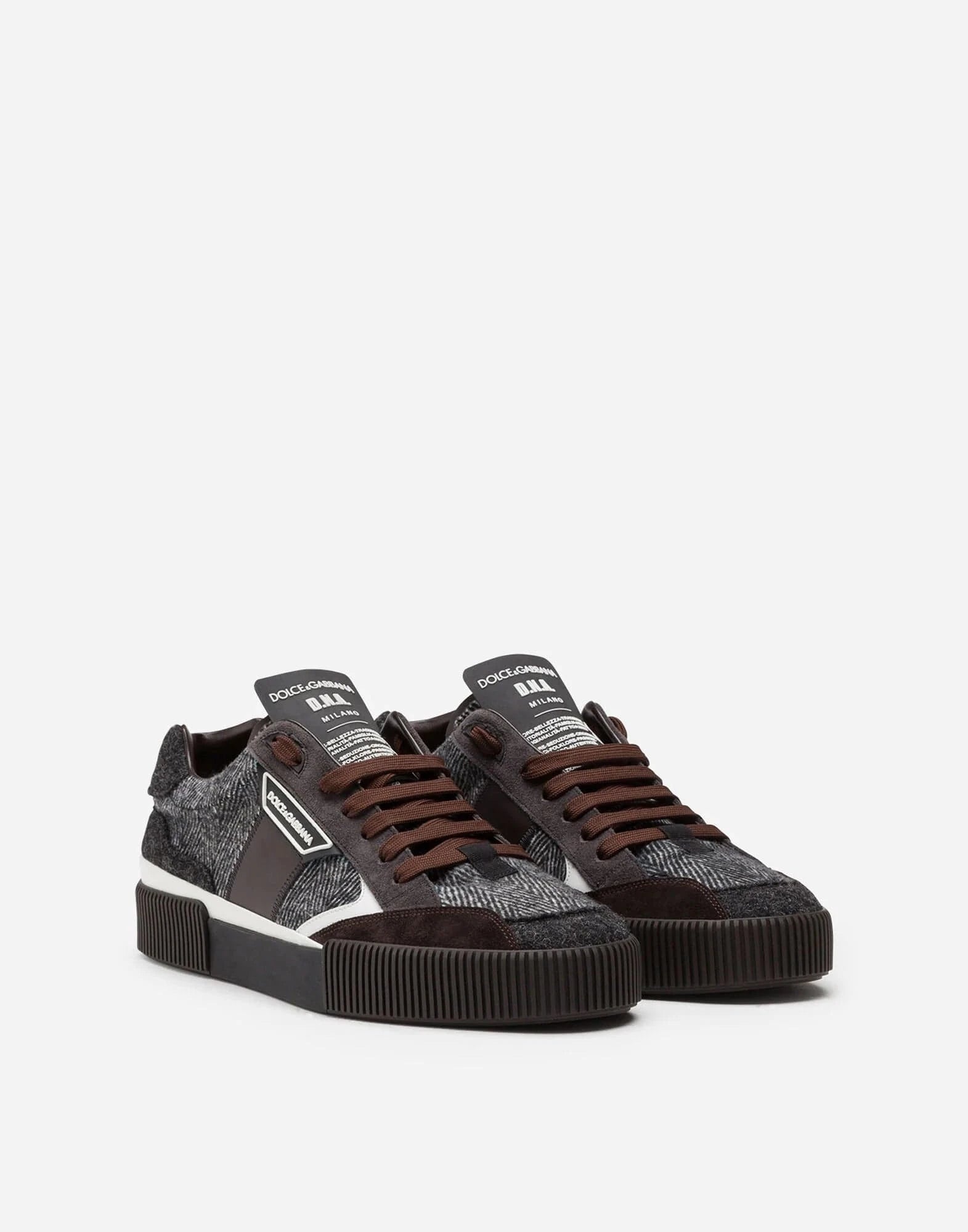 Dolce & Gabbana Mixed-Material Miami Sneakers