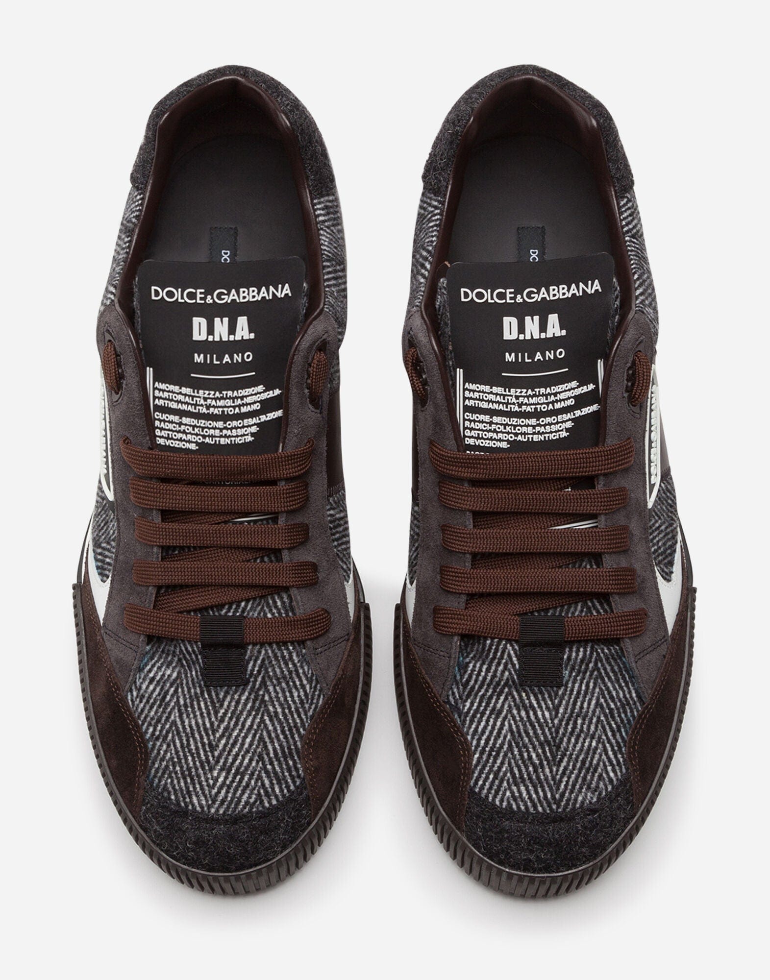 Dolce & Gabbana Mixed-Material Miami Sneakers