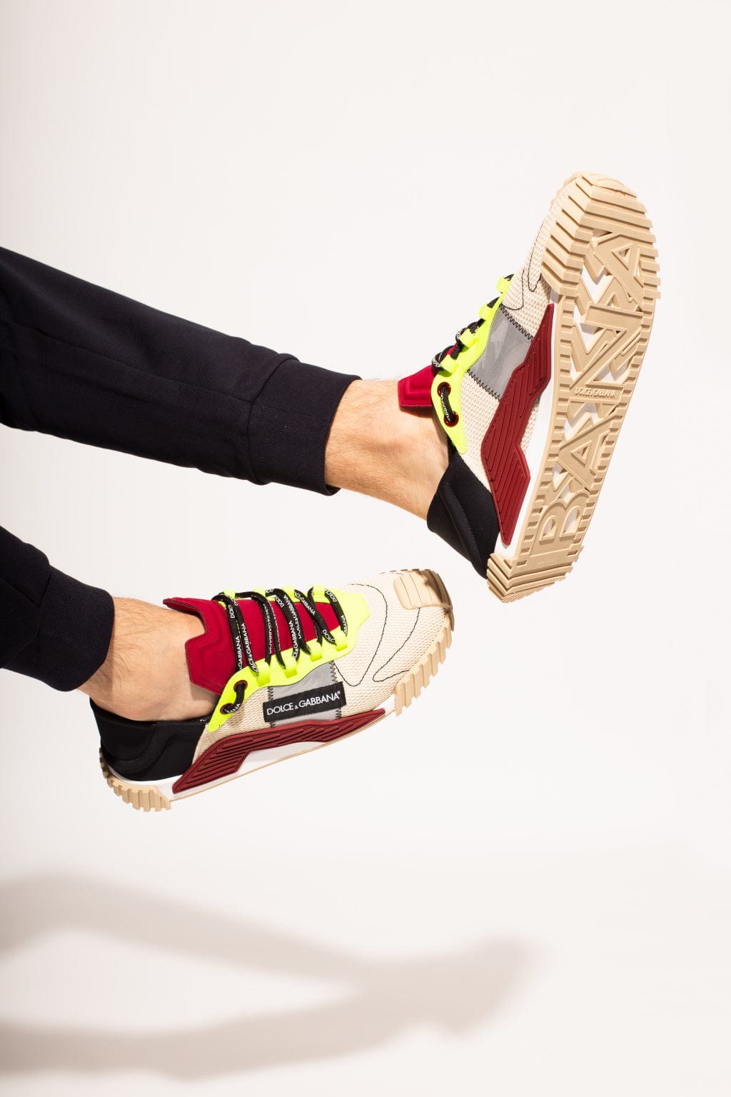 Dolce & Gabbana Mixed-material NS1 slip-on sneakers