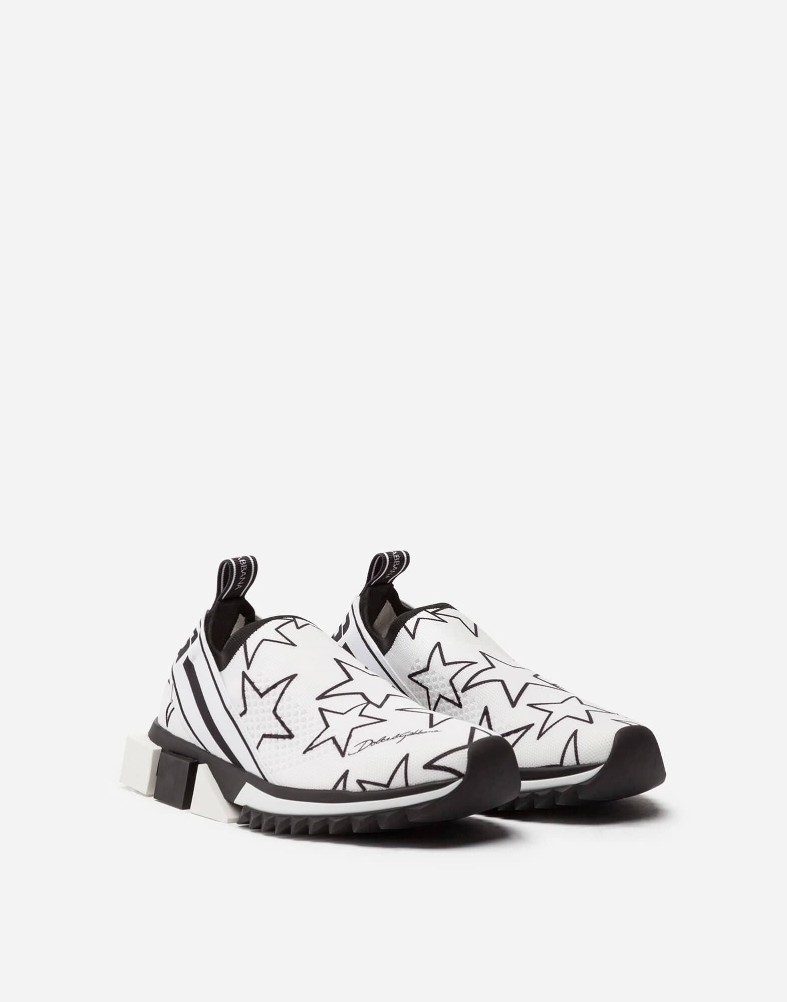 Dolce & Gabbana Mixed Star-Print Sorrento Sneakers