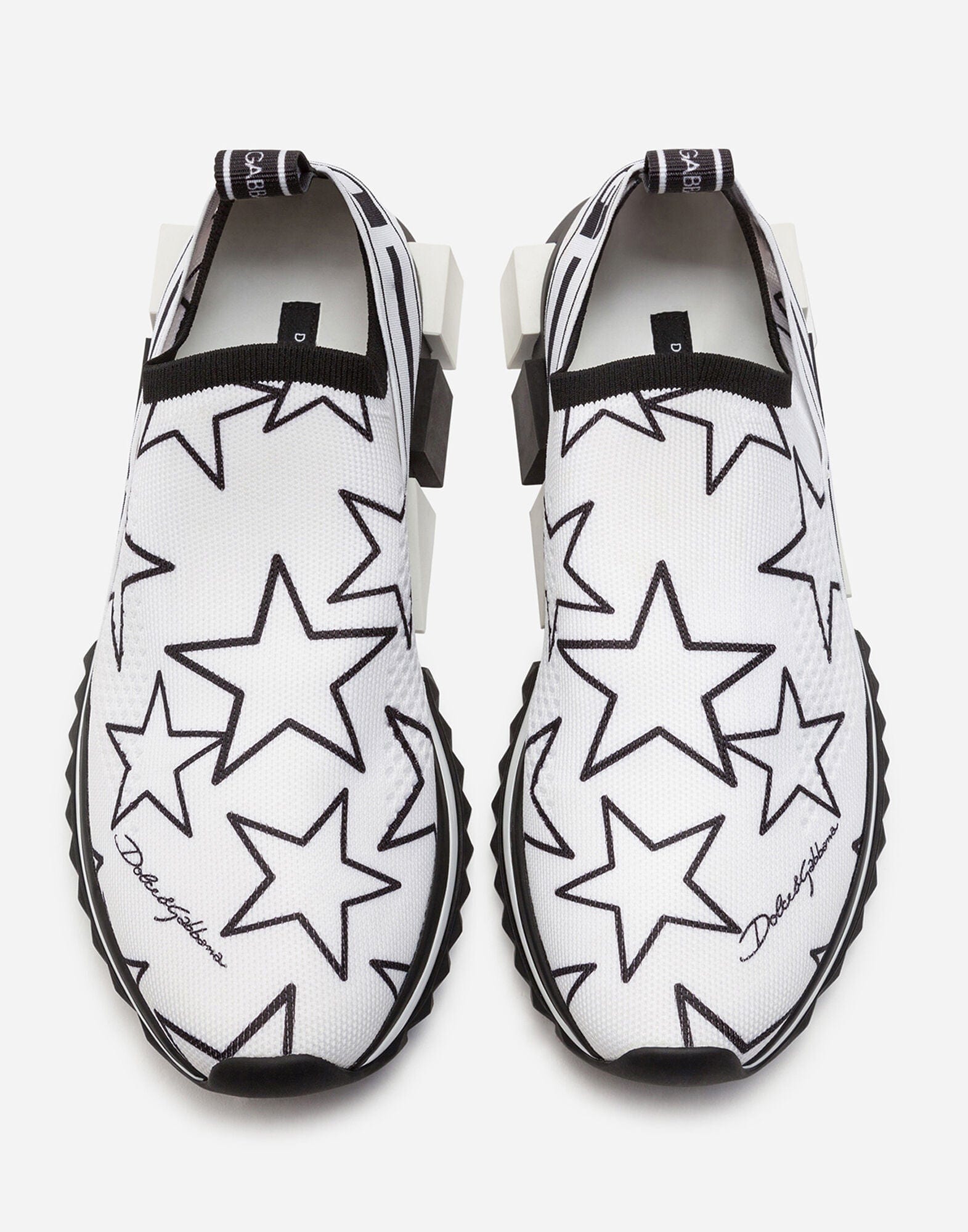 Dolce & Gabbana Mixed Star-Print Sorrento Sneakers