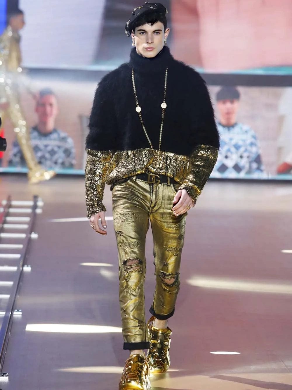 Dolce & Gabbana Mohair Blend Turtleneck Sweater