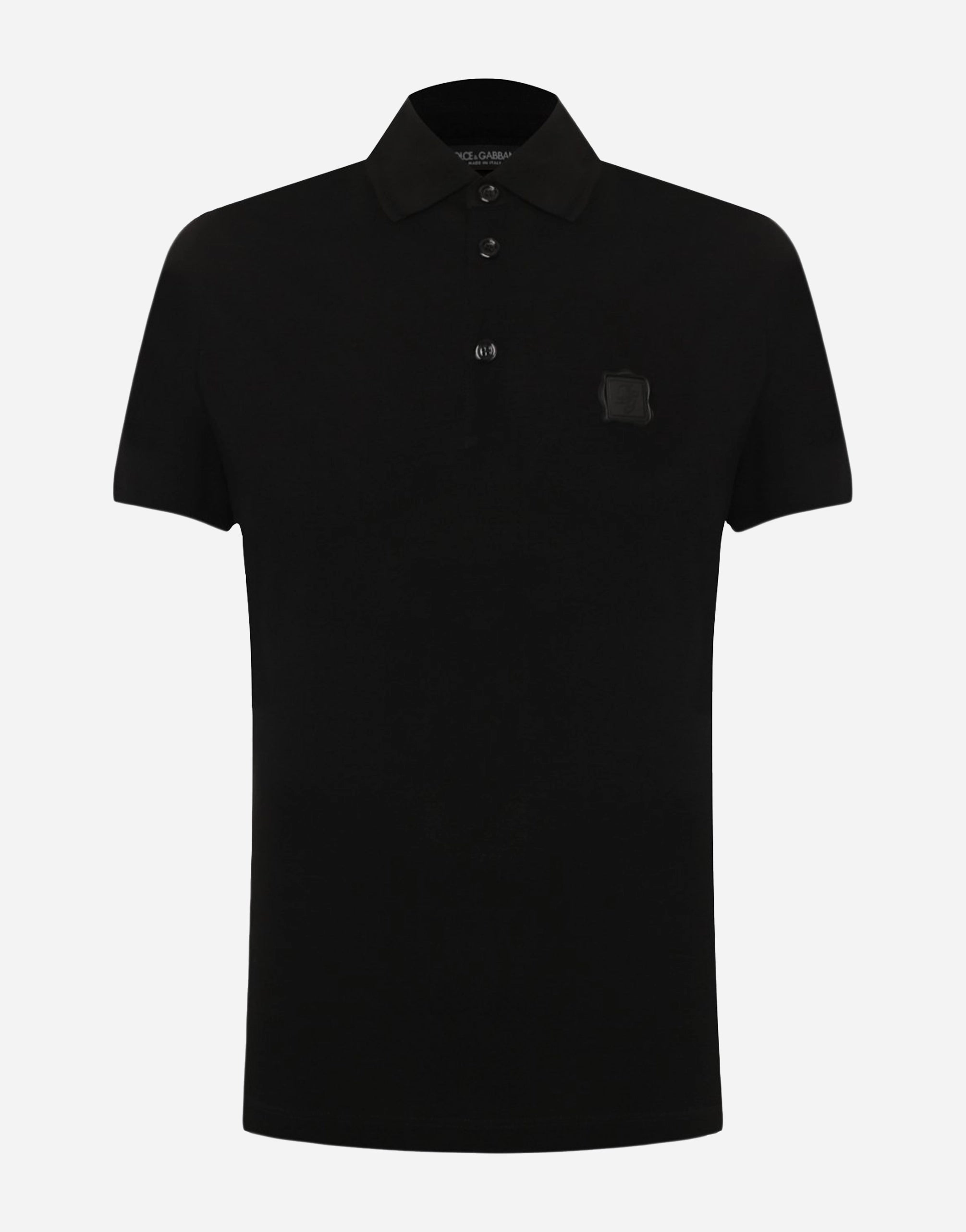 Dolce & Gabbana Monogram Patch Polo Shirt