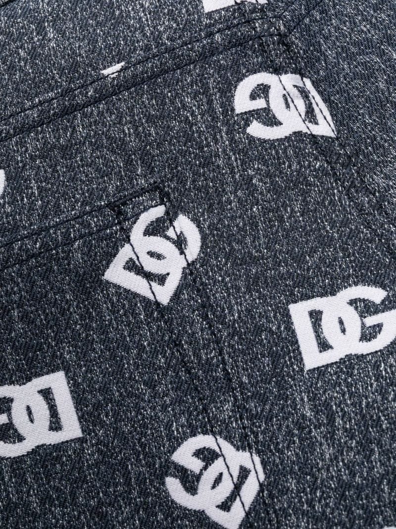 Dolce & Gabbana Monogram-Print Jeans