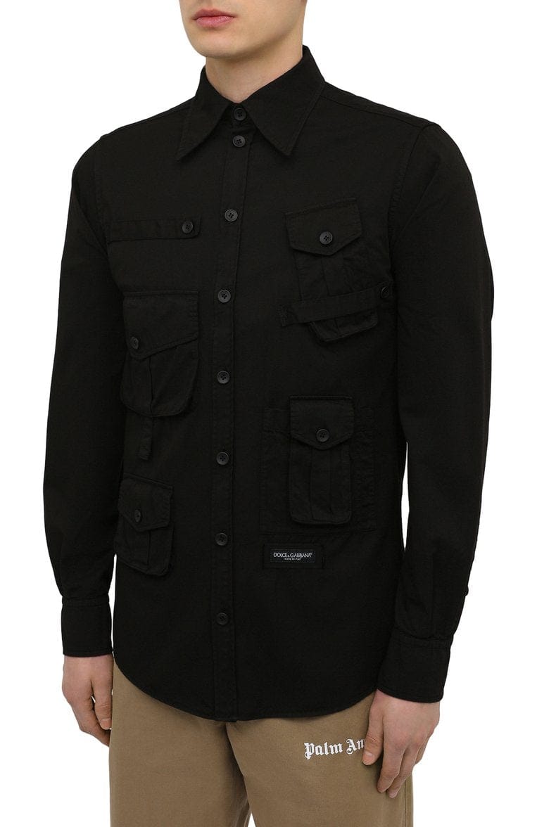 Dolce & Gabbana Multi-Pocket Cargo Utility Shirt