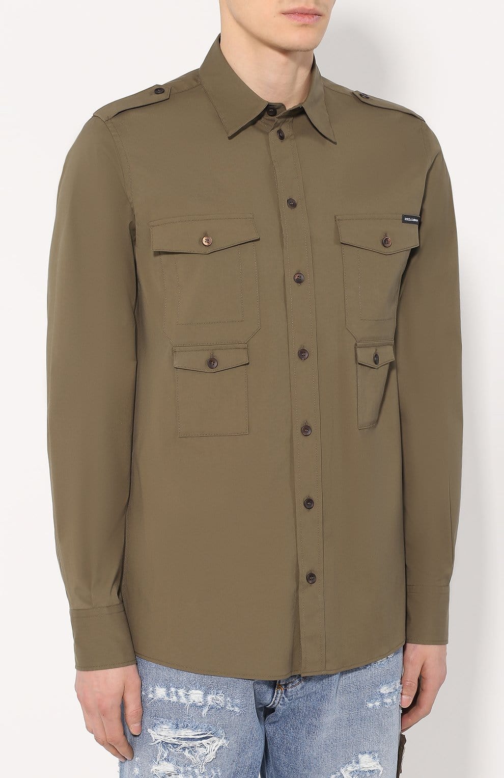 Dolce & Gabbana Multi-Pocket Cotton Shirt