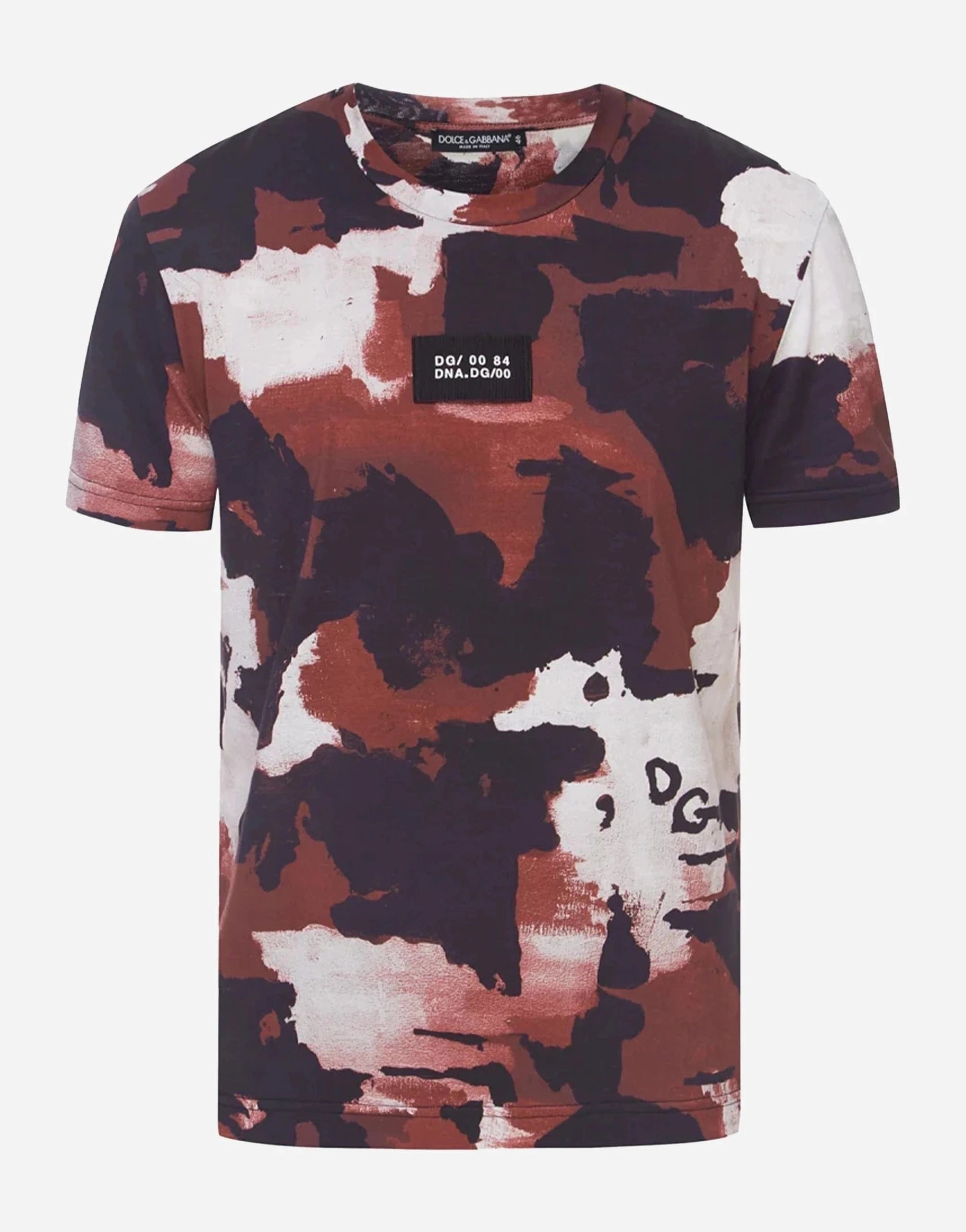 Dolce & Gabbana Multicolor Camouflage-Print Cotton T-Shirt