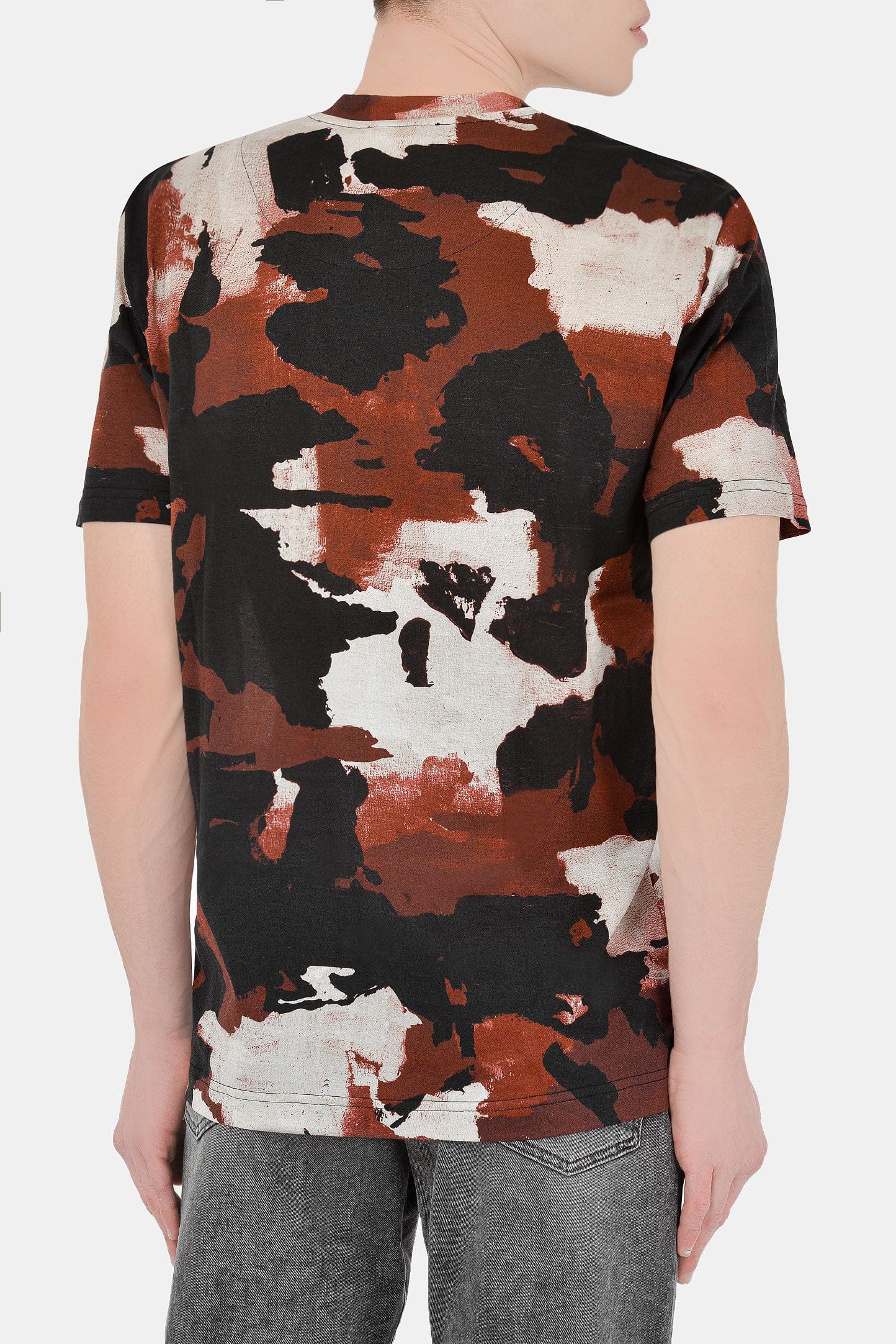 Dolce & Gabbana Multicolor Camouflage-Print Cotton T-Shirt