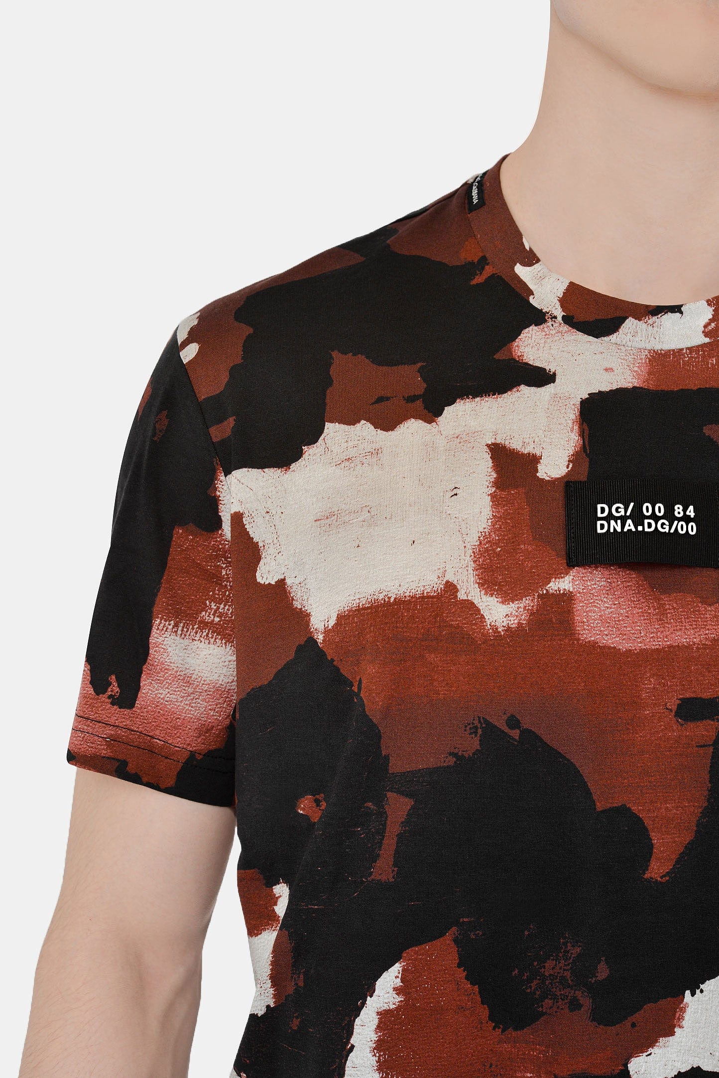 Dolce & Gabbana Multicolor Camouflage-Print Cotton T-Shirt