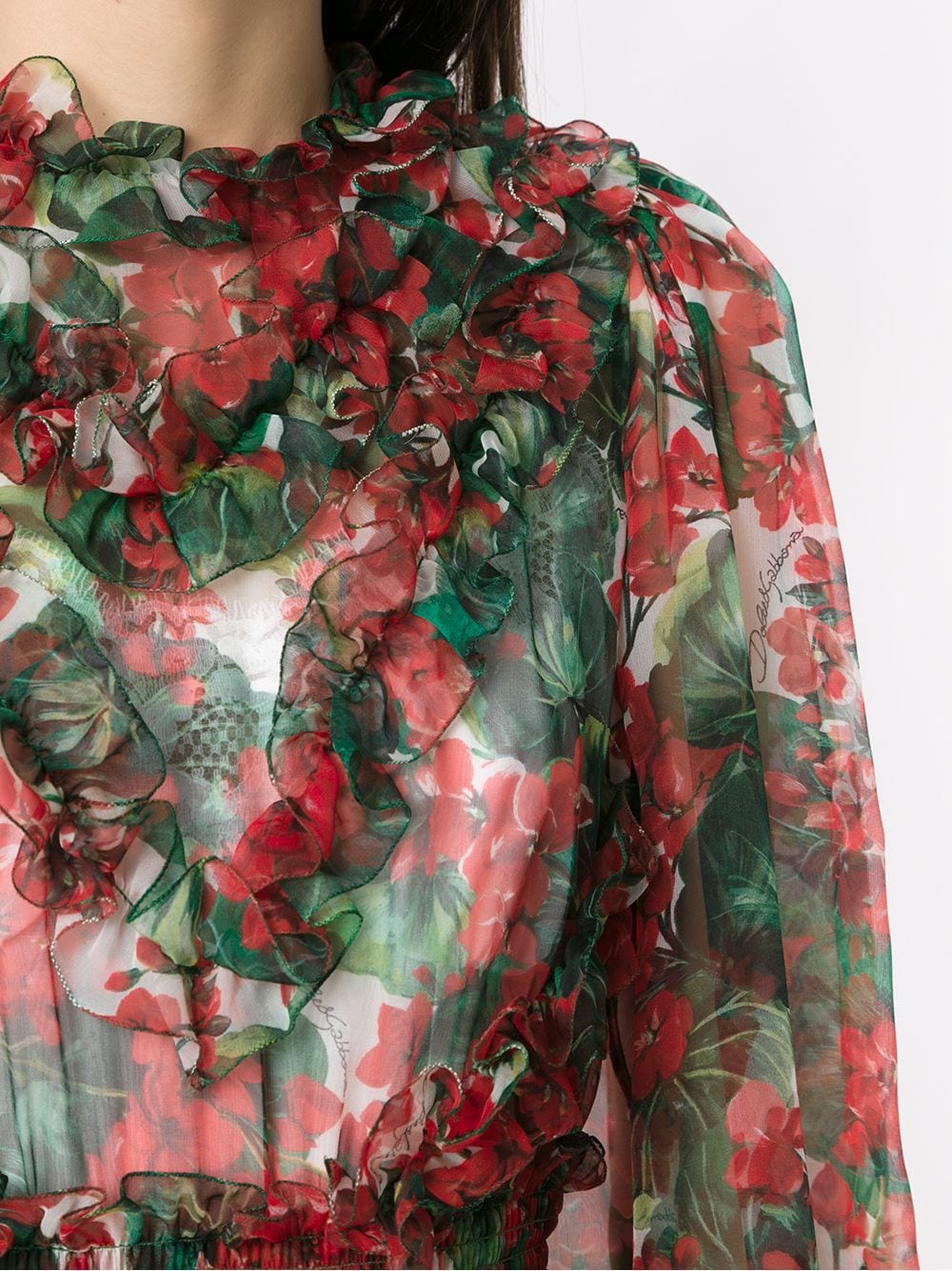 Dolce & Gabbana Multicolor Floral-Printed Dress