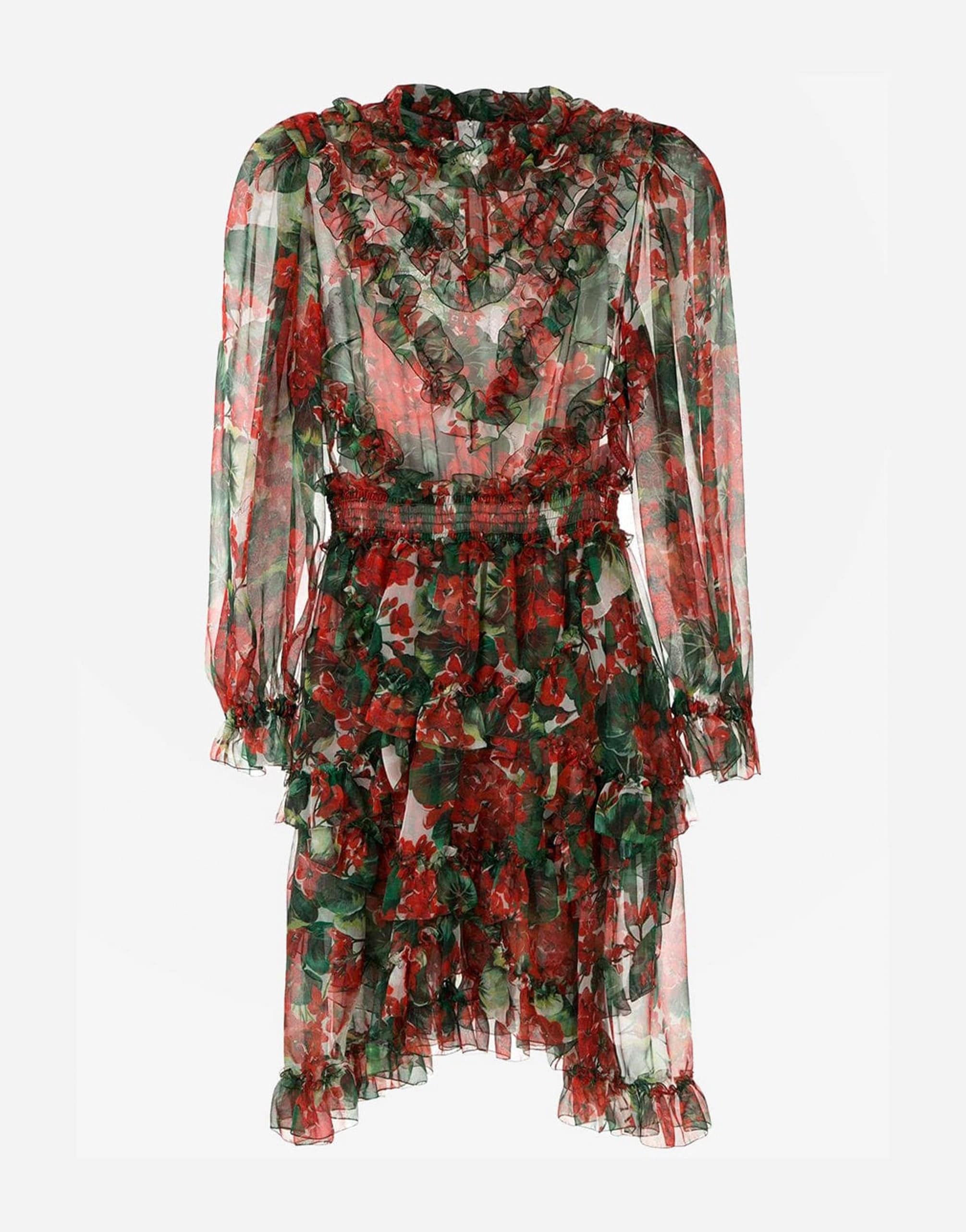 Dolce & Gabbana Multicolor Floral-Printed Dress