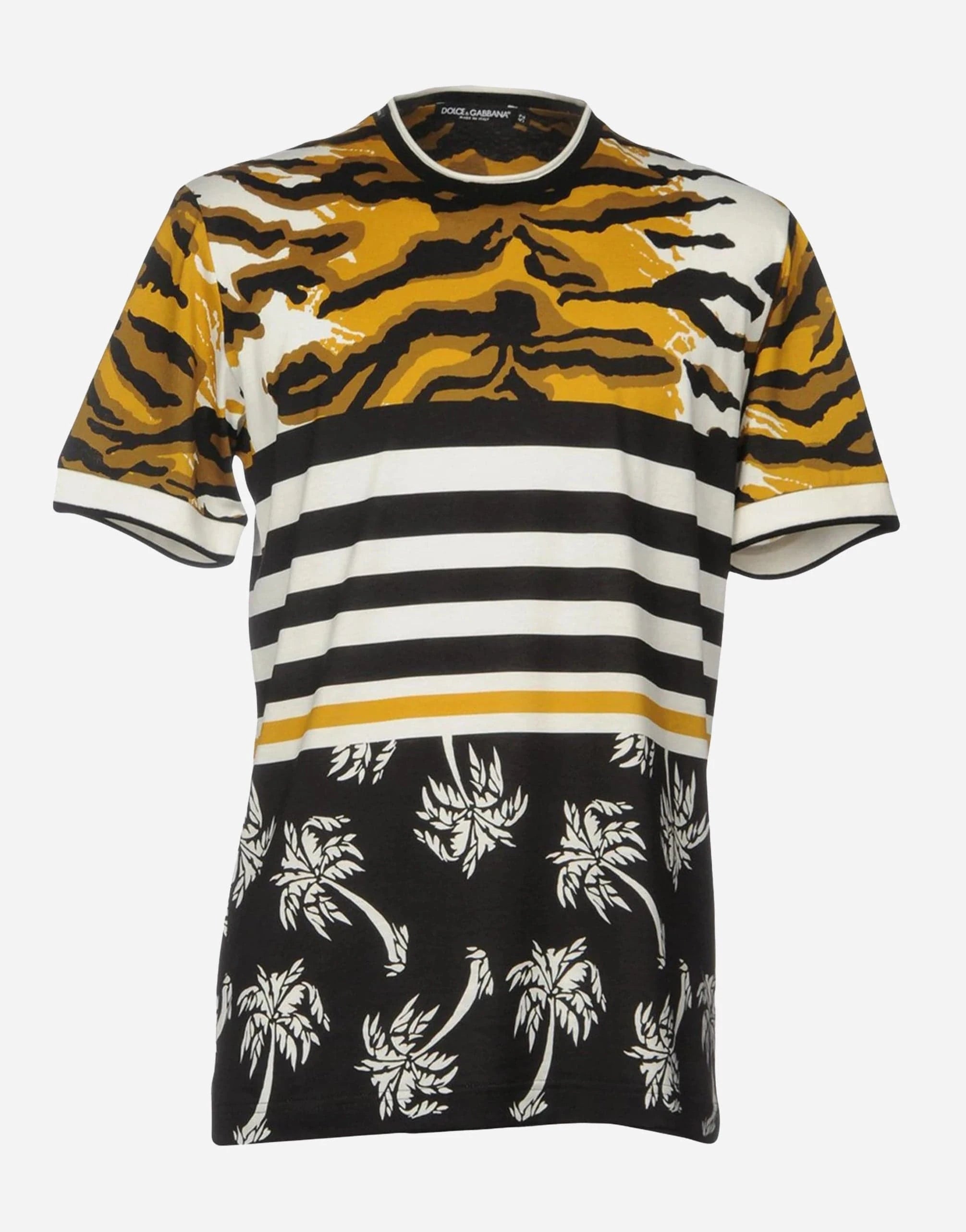 Dolce & Gabbana Multicolor Graphic-Print Cotton T-Shirt