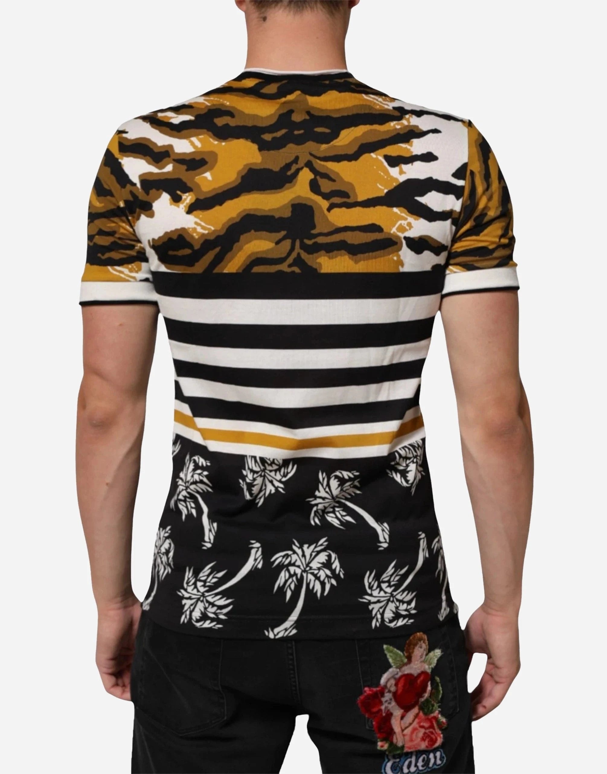 Dolce & Gabbana Multicolor Graphic-Print Cotton T-Shirt