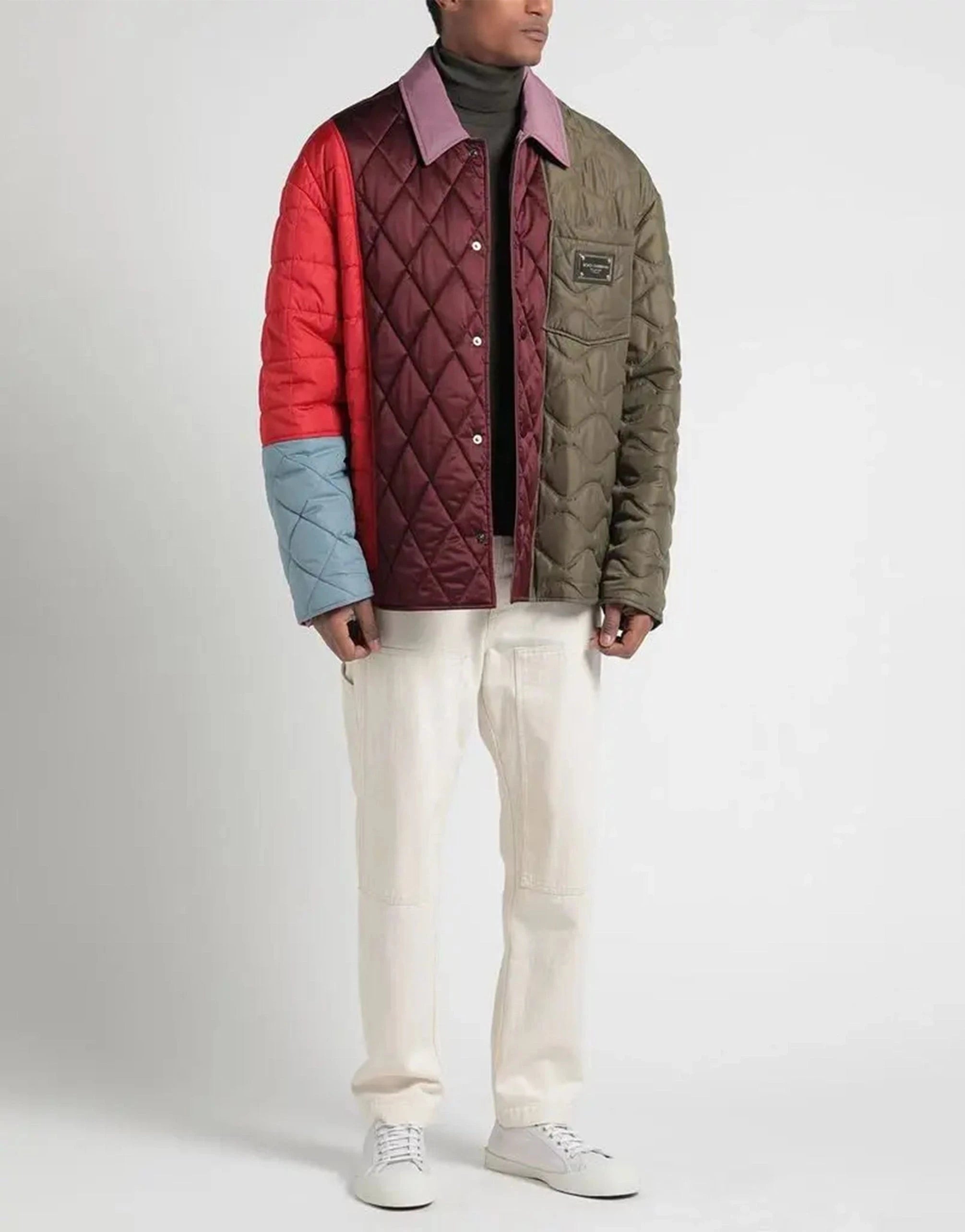 Dolce & Gabbana Multicolor Quilted Jacket