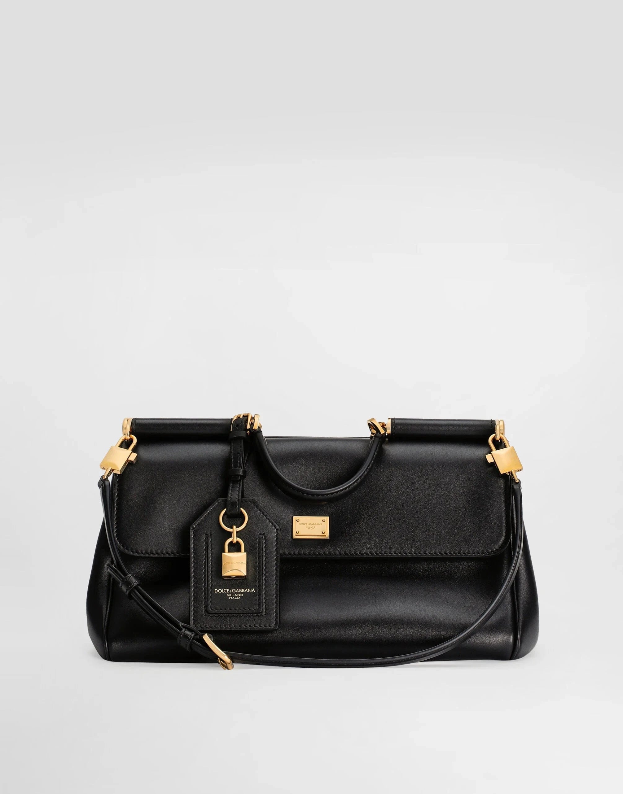 Dolce & Gabbana My Sicily Plongé Leather Handbag
