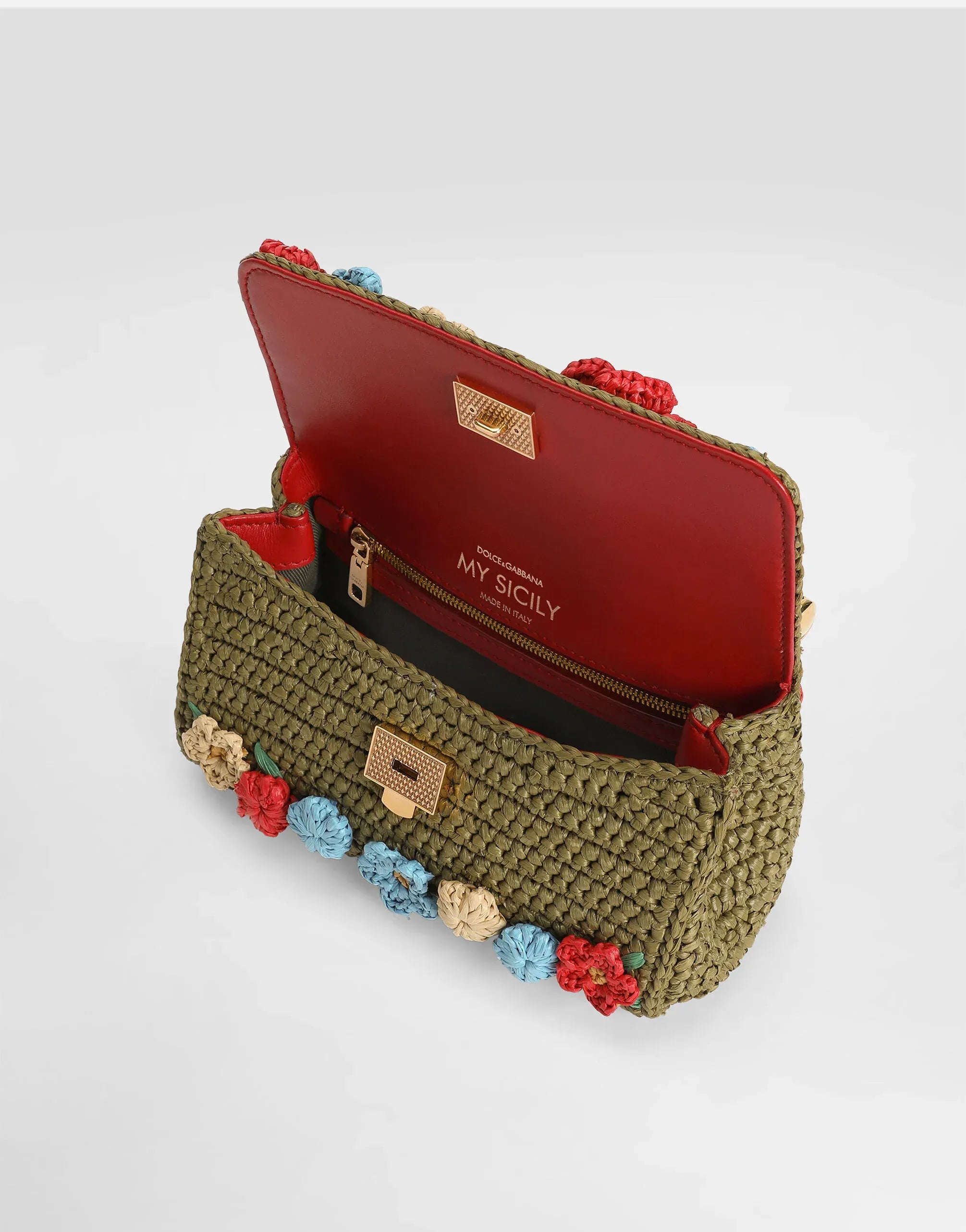 Dolce & Gabbana My Sicily Raffia Handbag