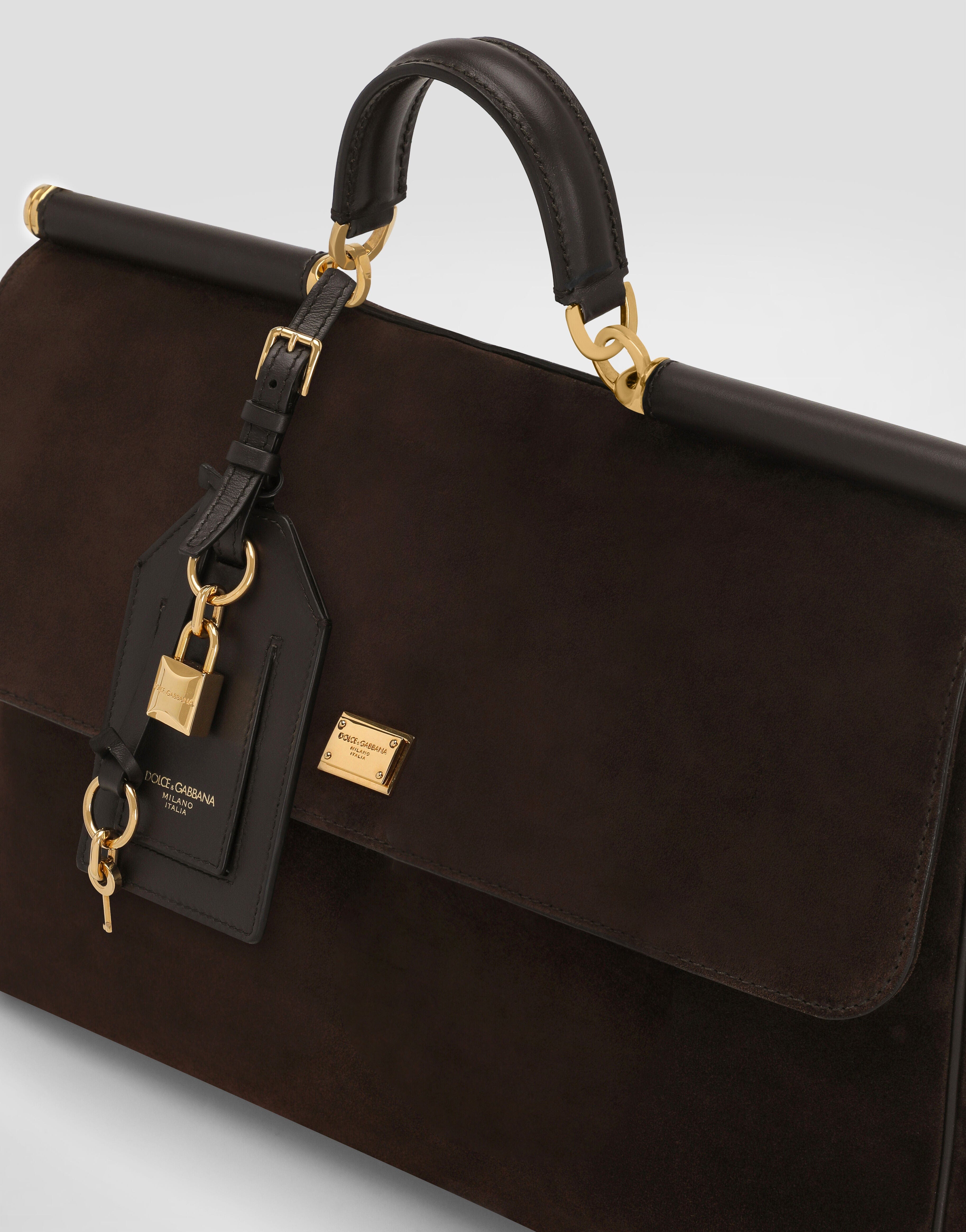 Dolce & Gabbana My Sicily Suede Handbag