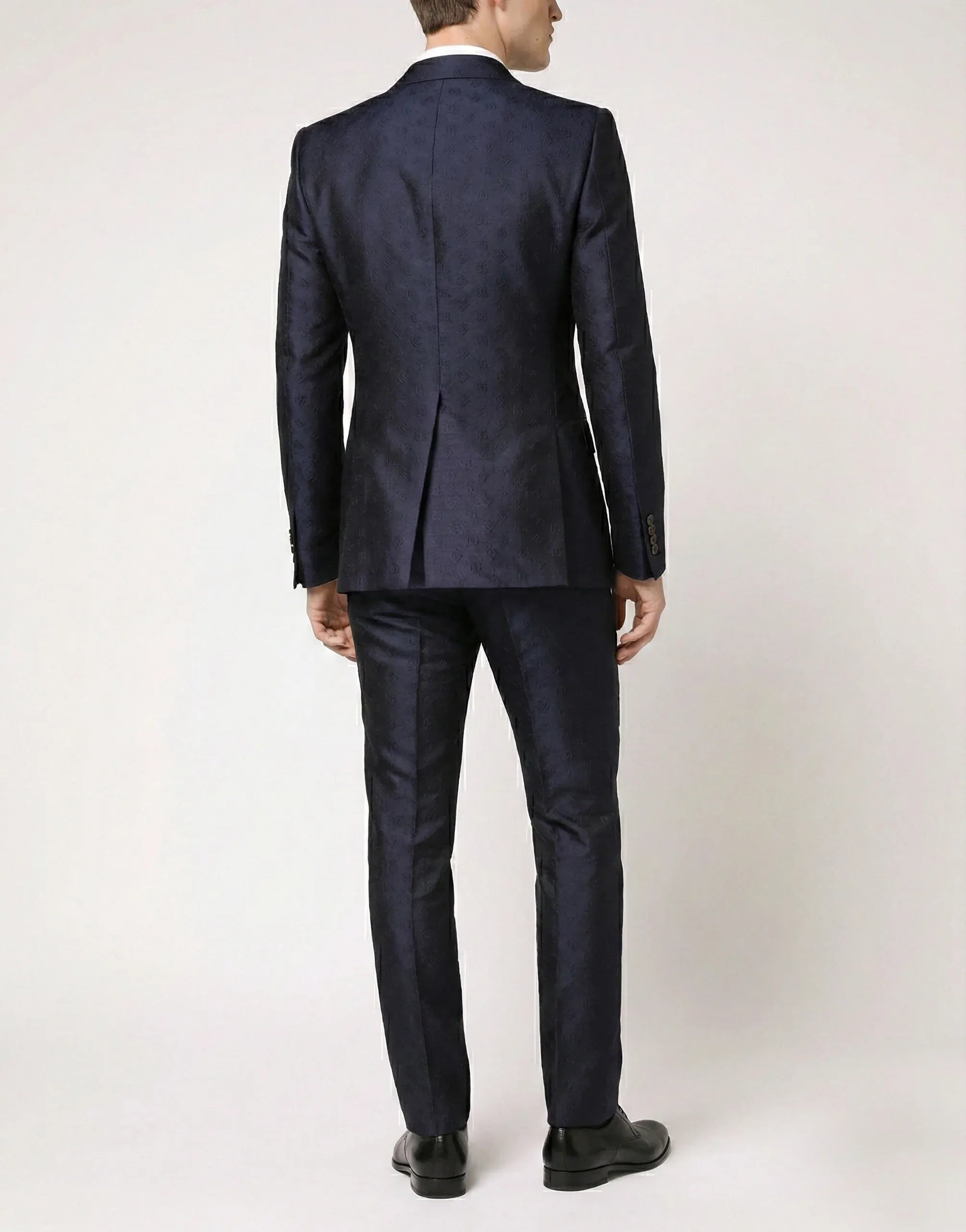 Dolce & Gabbana 海军蓝双排扣标志西装