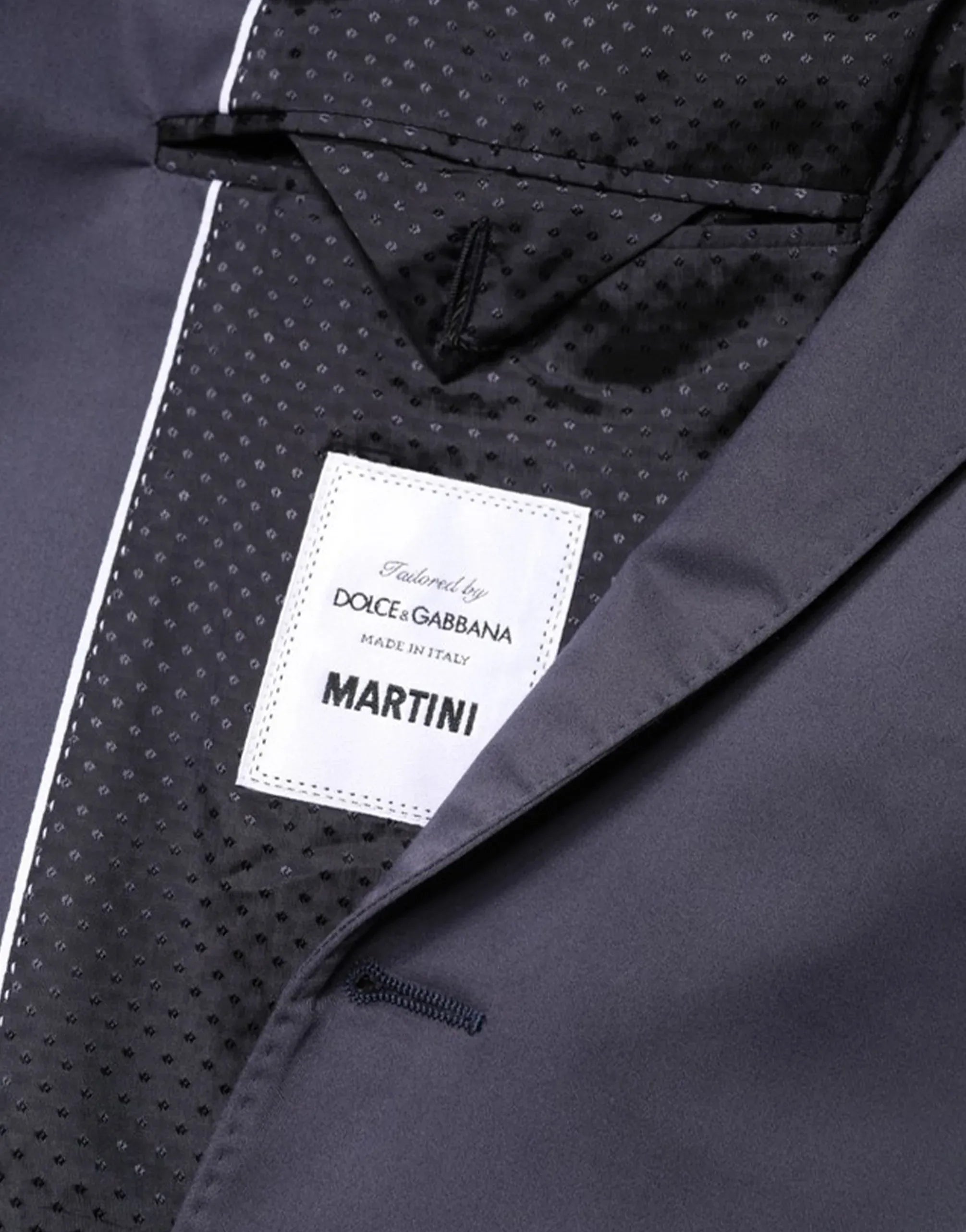 Dolce & Gabbana Navy Martini-Fit Two-Piece Suit