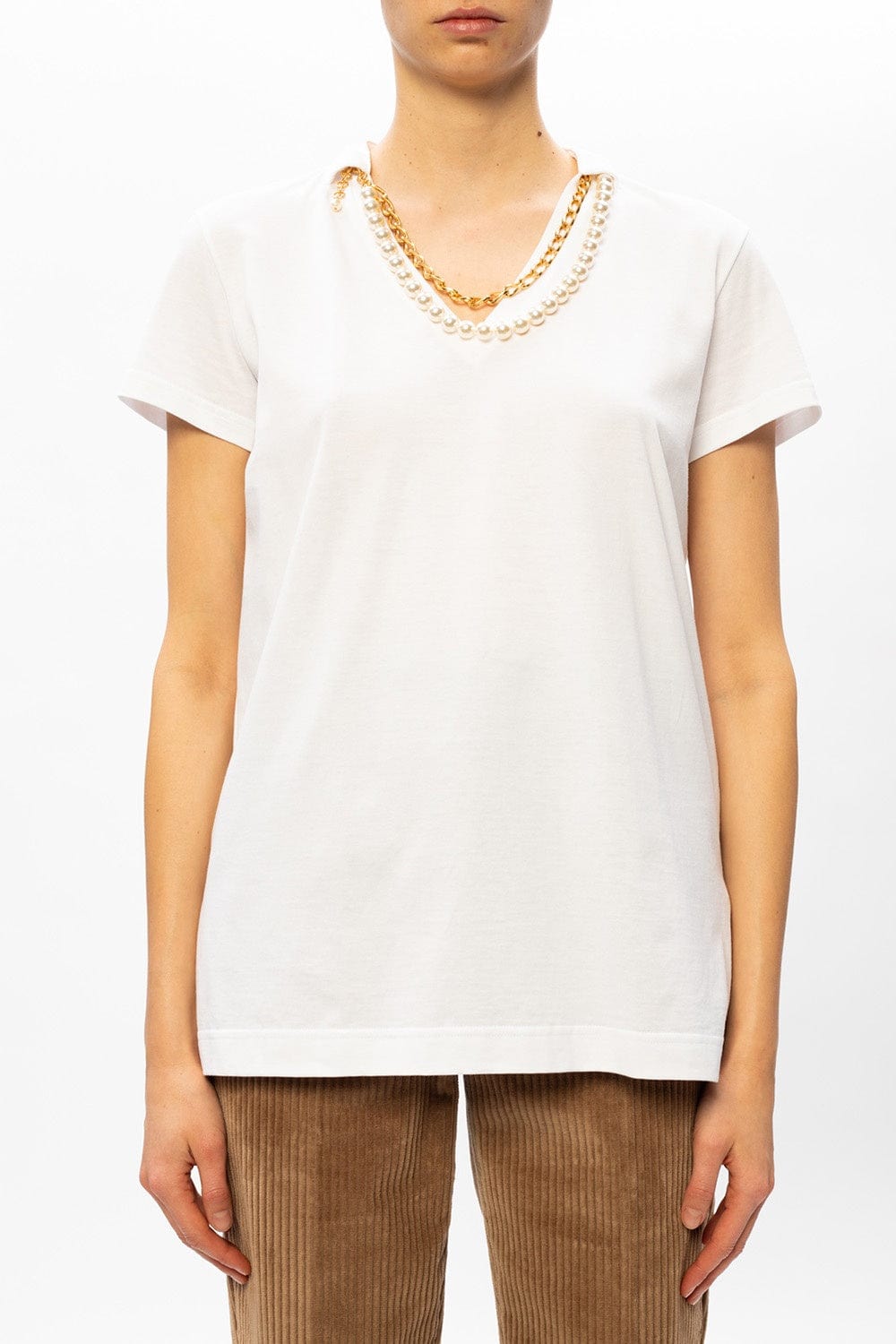 Dolce & Gabbana Neck-Embellished T-Shirt