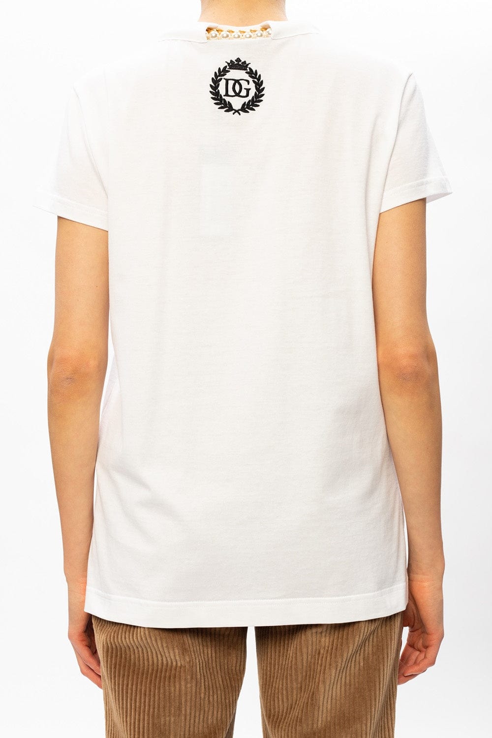 Dolce & Gabbana Neck-Embellished T-Shirt