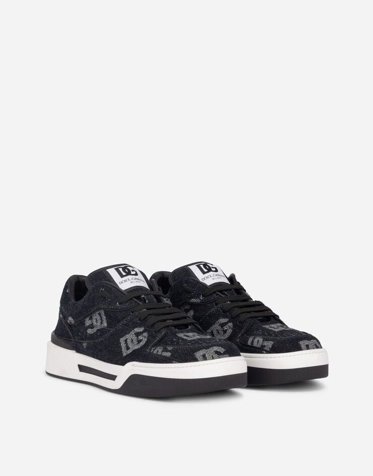 Dolce & Gabbana New Roma Denim Sneakers with denim logo