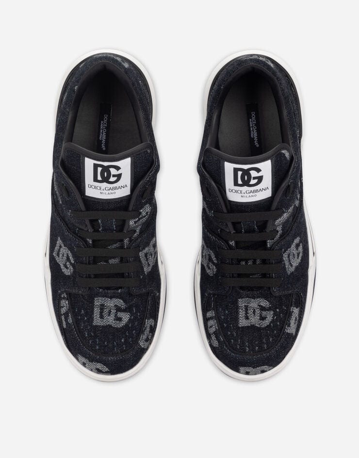Dolce & Gabbana New Roma Denim Sneakers with denim logo