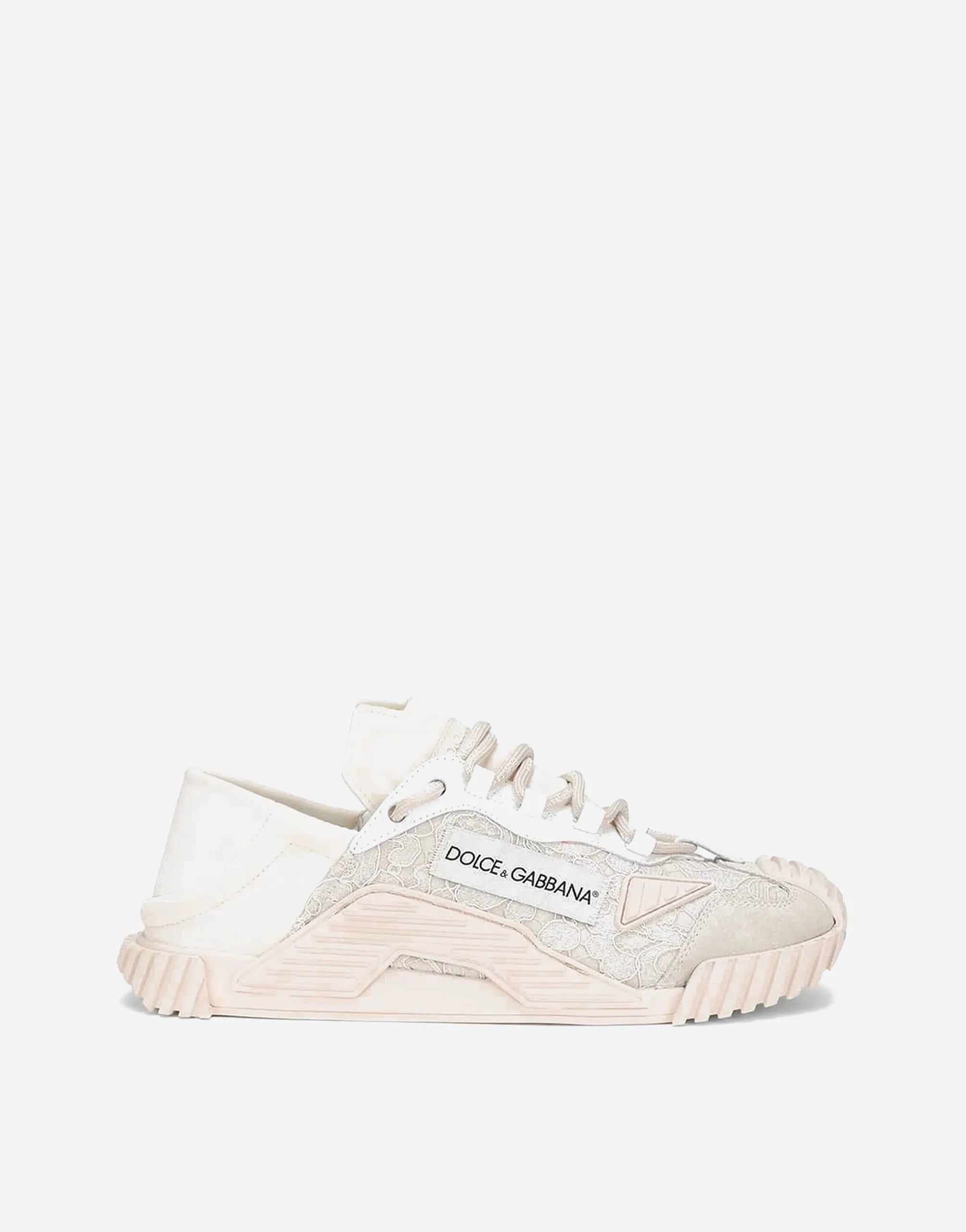 Dolce & Gabbana Dolce & Gabbana NS1 Lace Mixed Materials Sneakers