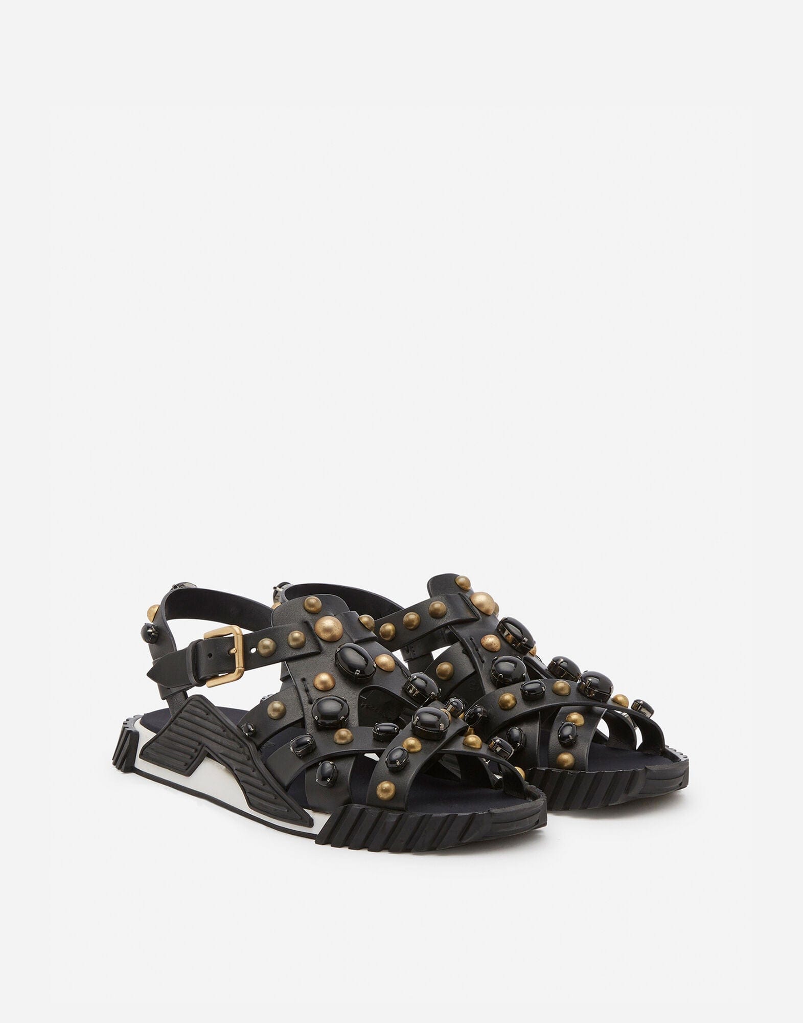Dolce & Gabbana NS1 Stone Embellished Sandals