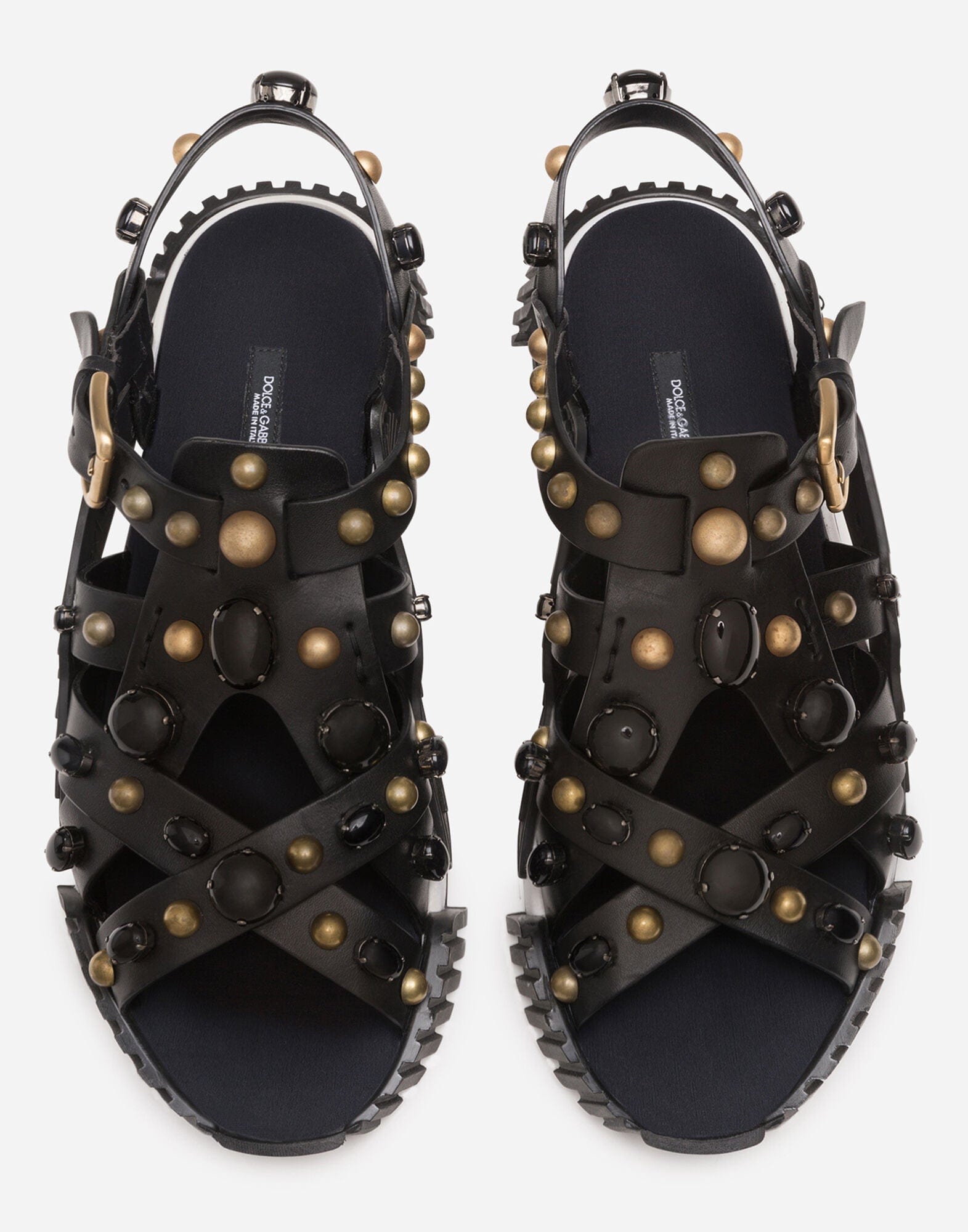Dolce & Gabbana NS1 Stone Embellished Sandals