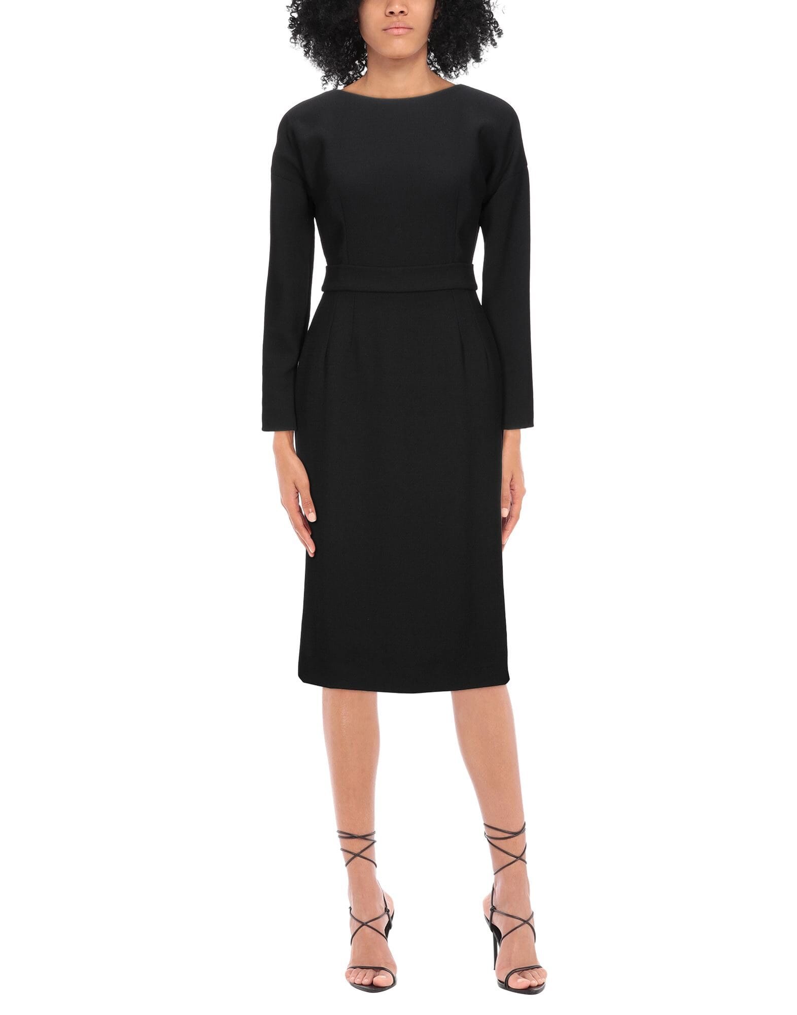 Open Back Belted Midi Dress - alternate view