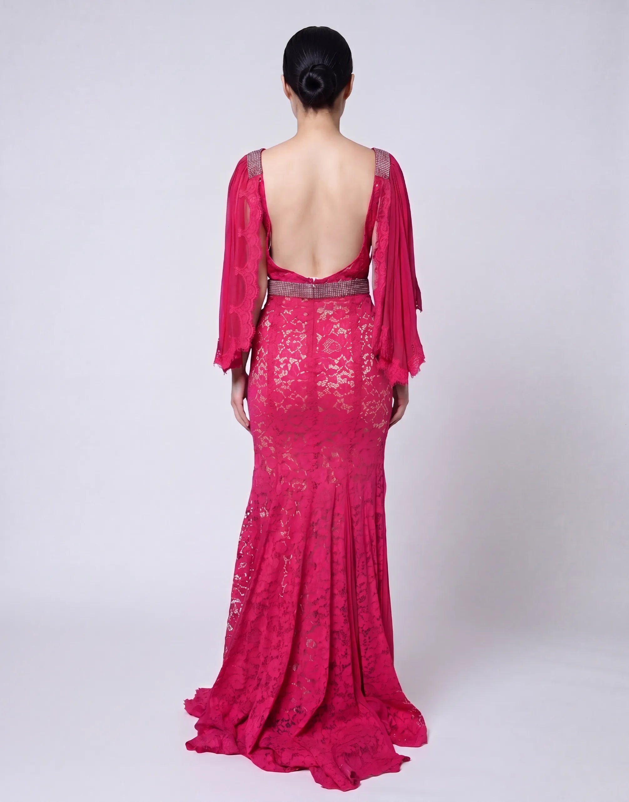 Dolce & Gabbana Dolce & Gabbana Open Back Embellished Maxi Dress