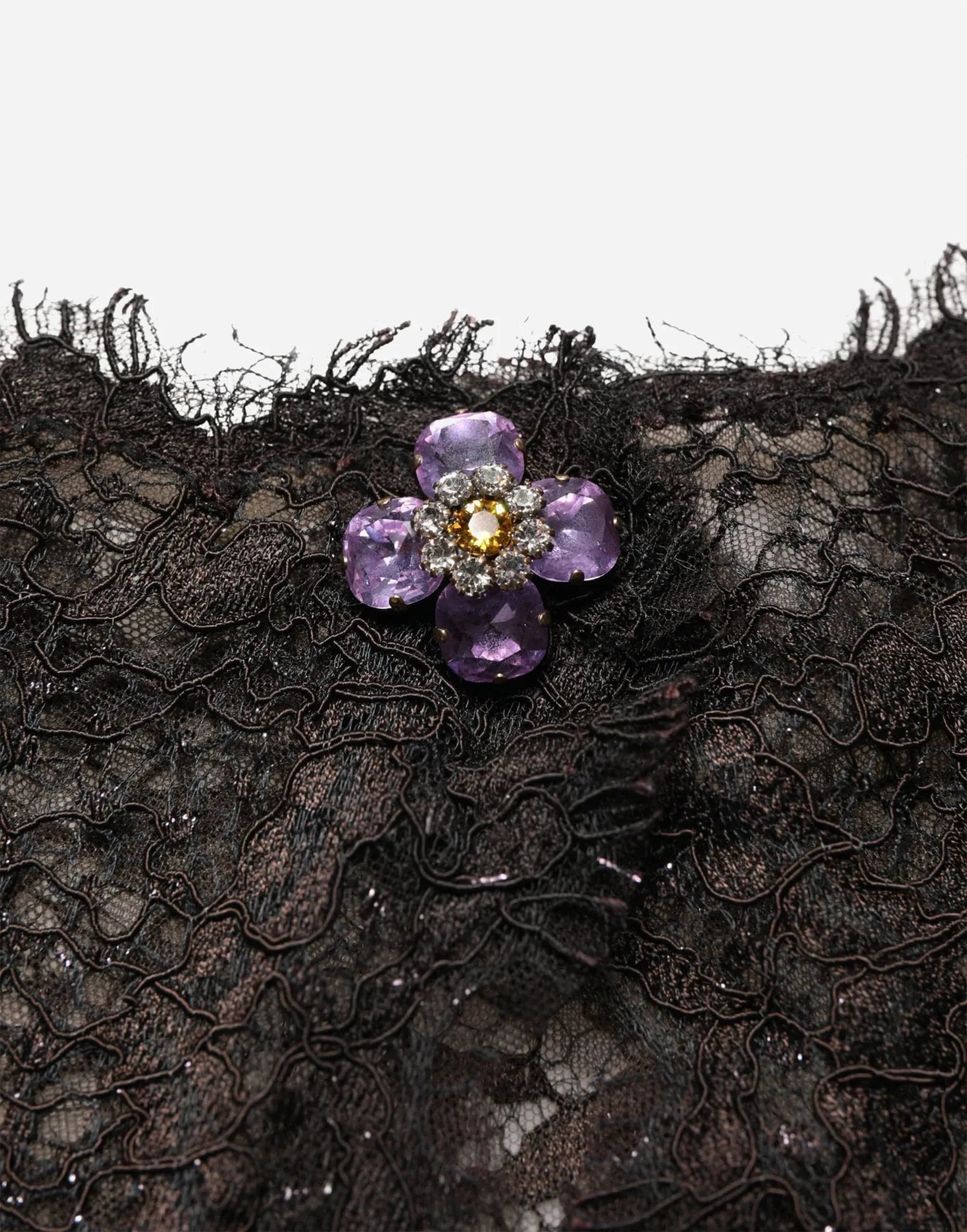 Dolce & Gabbana Open Back Lace Maxi Dress