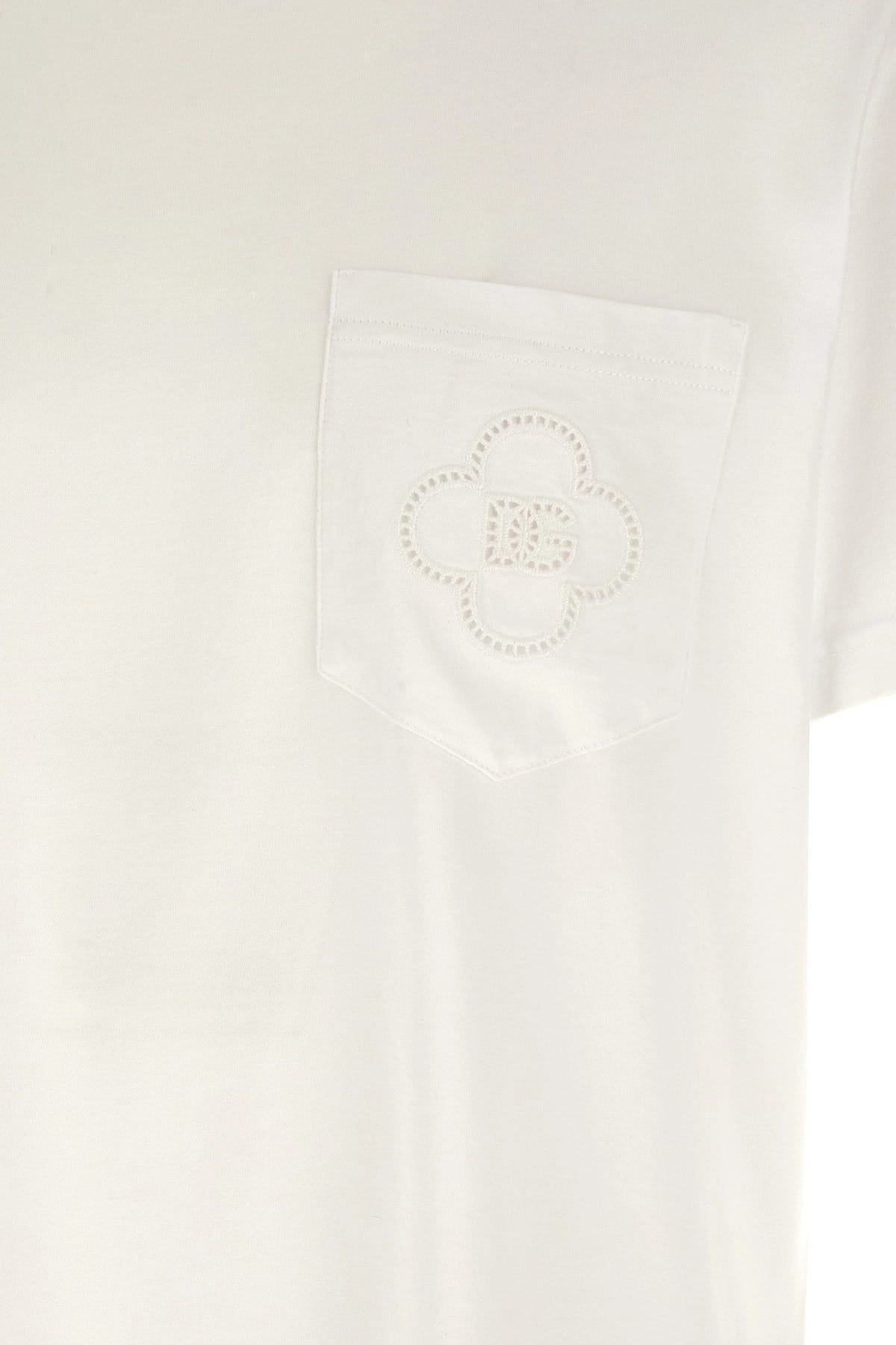 Dolce & Gabbana Dolce & Gabbana Openwork Logo T-Shirt
