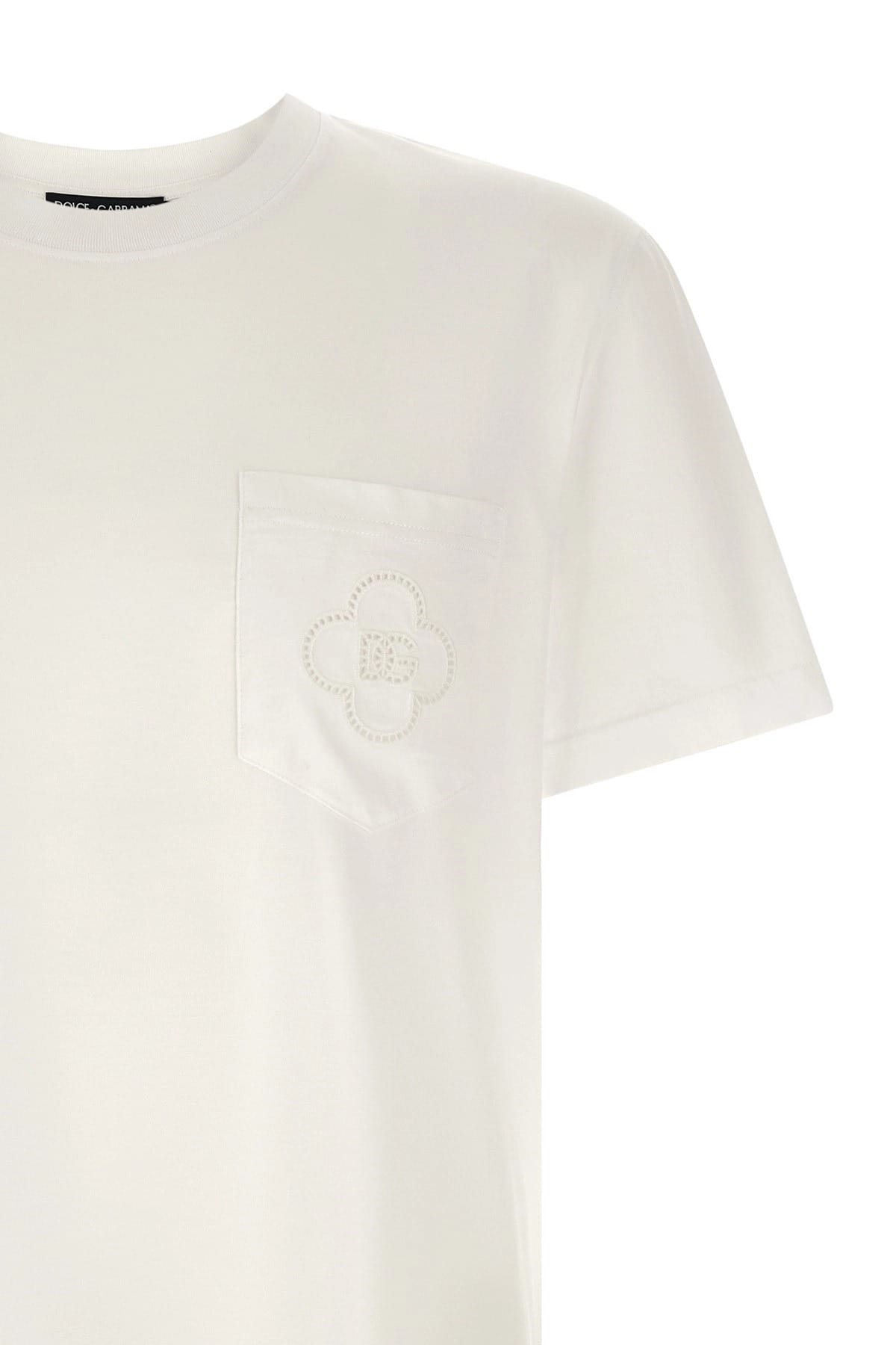 Dolce & Gabbana Dolce & Gabbana Openwork Logo T-Shirt
