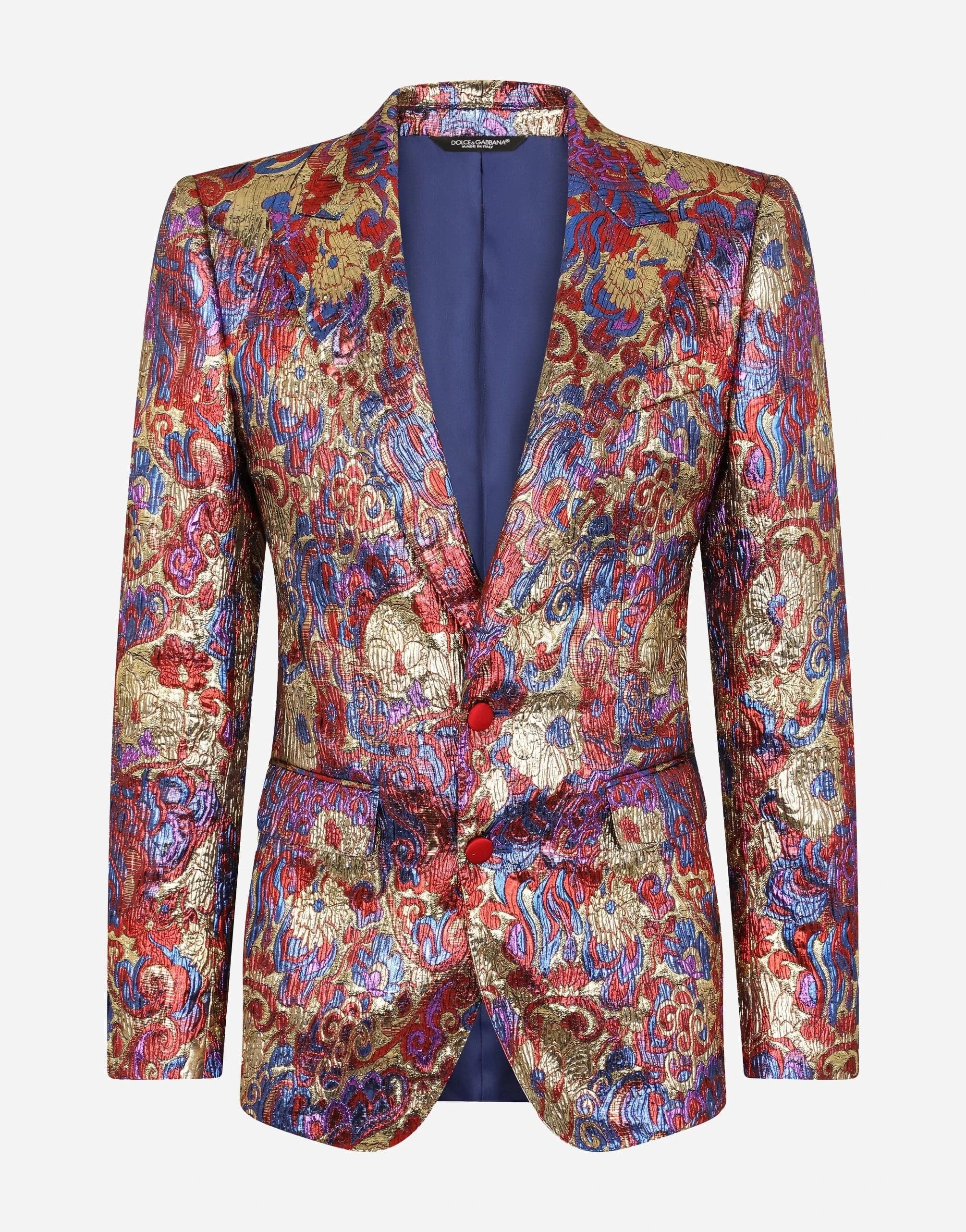 Dolce & Gabbana Oriental Jacquard Sicilia-Fit Blazer Jacket