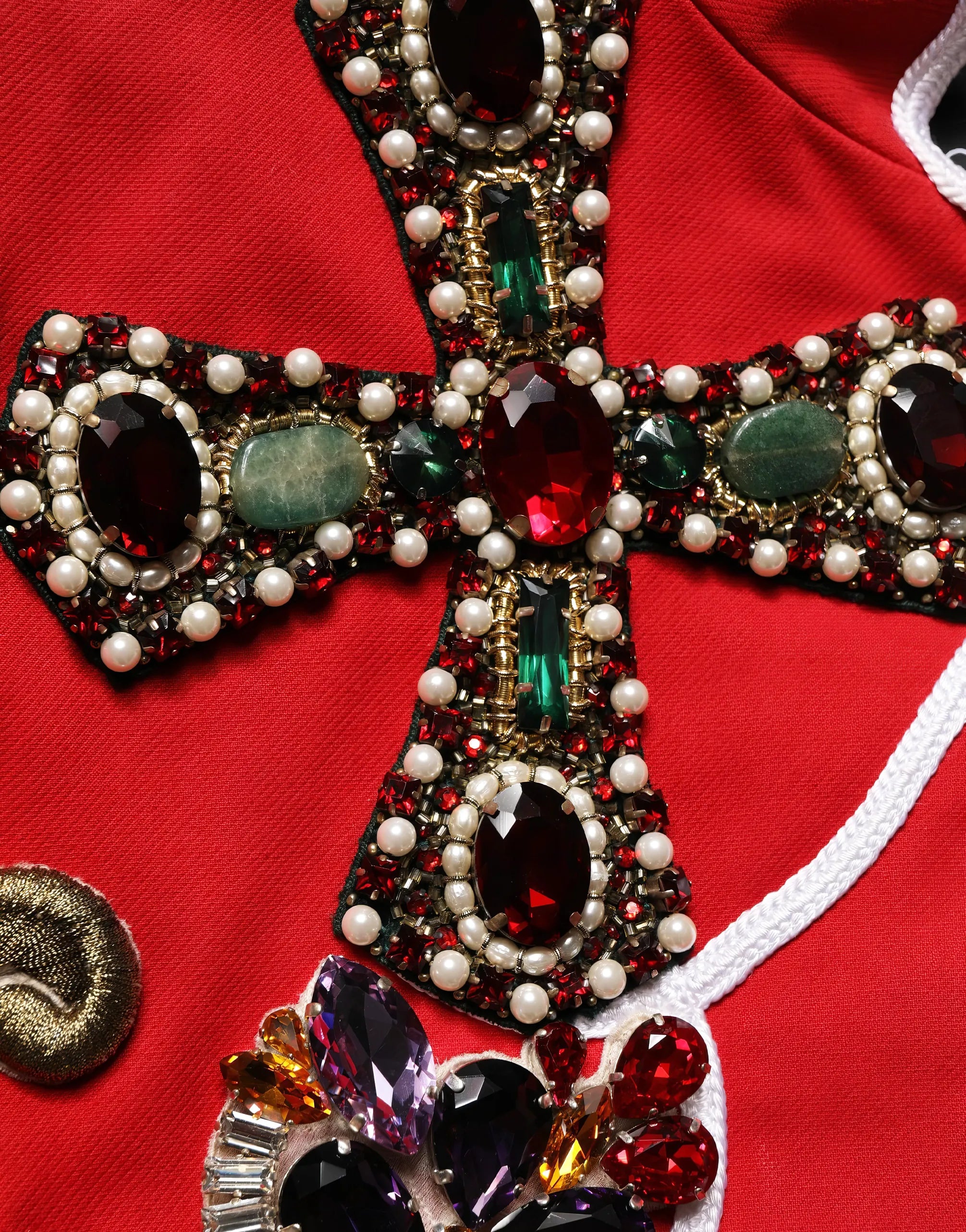 Dolce & Gabbana Ornate Military-Inspired Jewel Embellished Jacket
