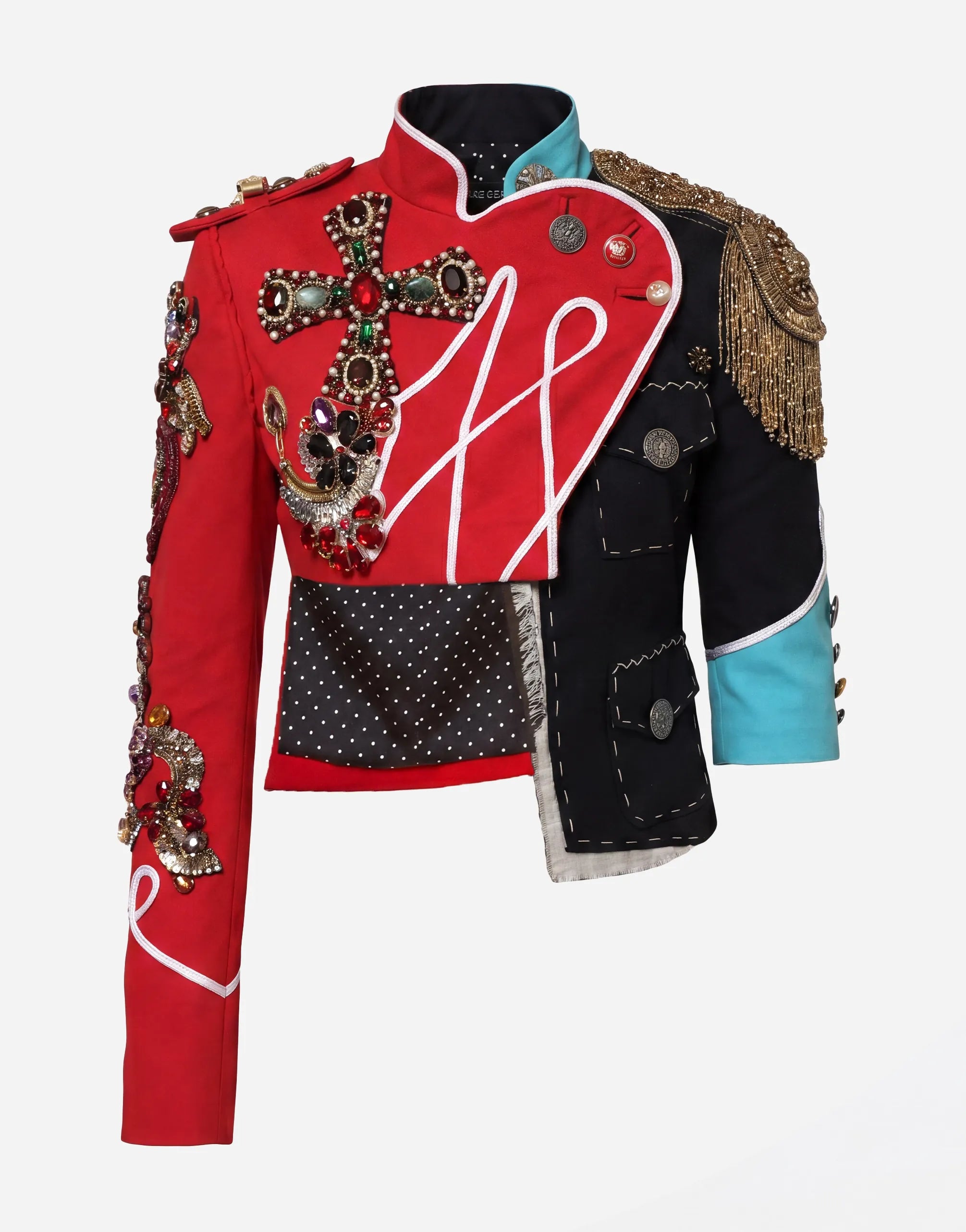 Dolce & Gabbana Ornate Military-Inspired Jewel Embellished Jacket