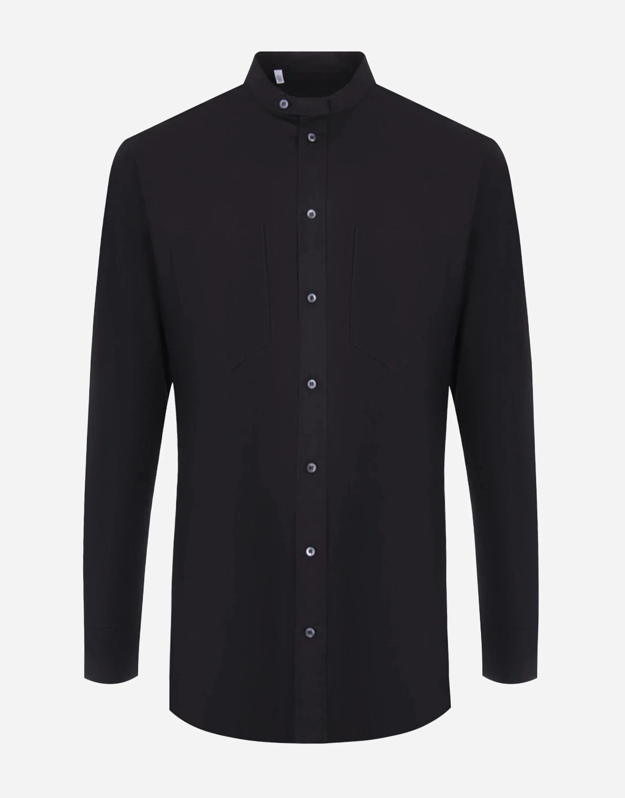 Dolce & Gabbana Oversize Mandarin Collar Cotton Shirt