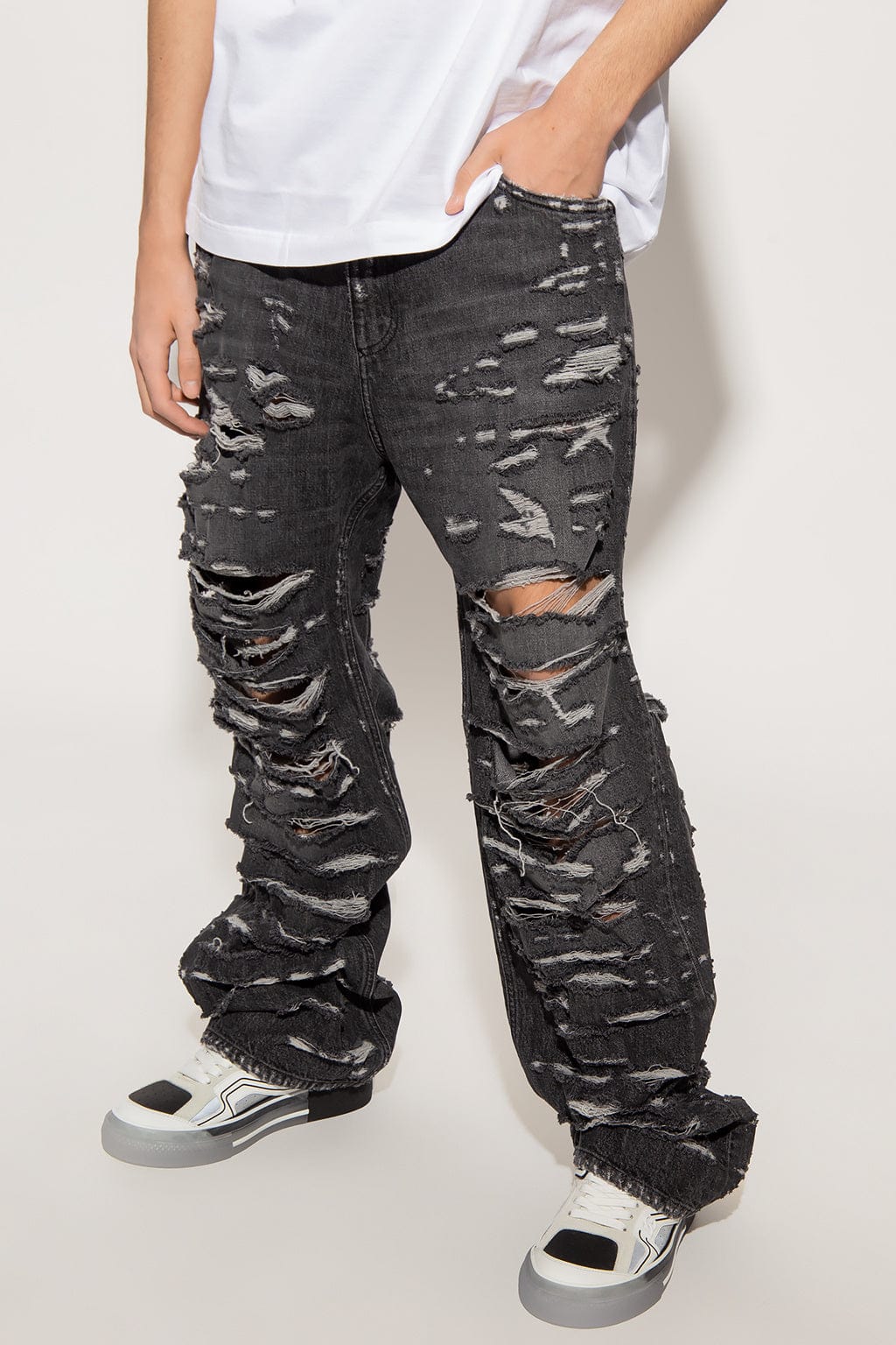 Dolce & Gabbana Oversize With Multiple Rips Jeans