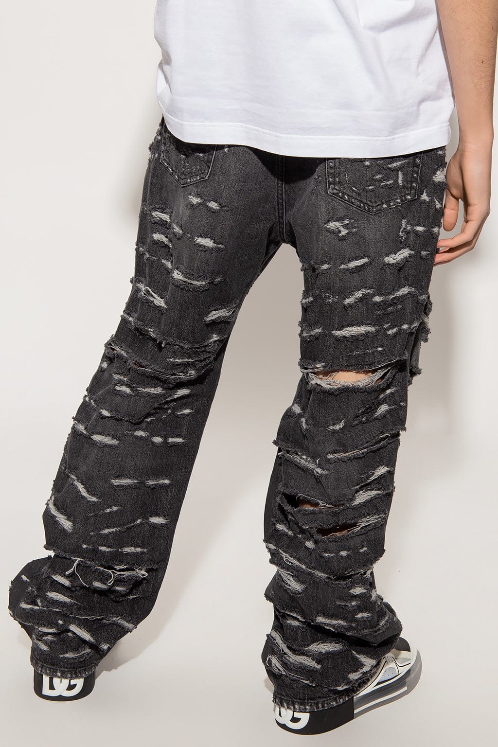 Dolce & Gabbana Oversize With Multiple Rips Jeans