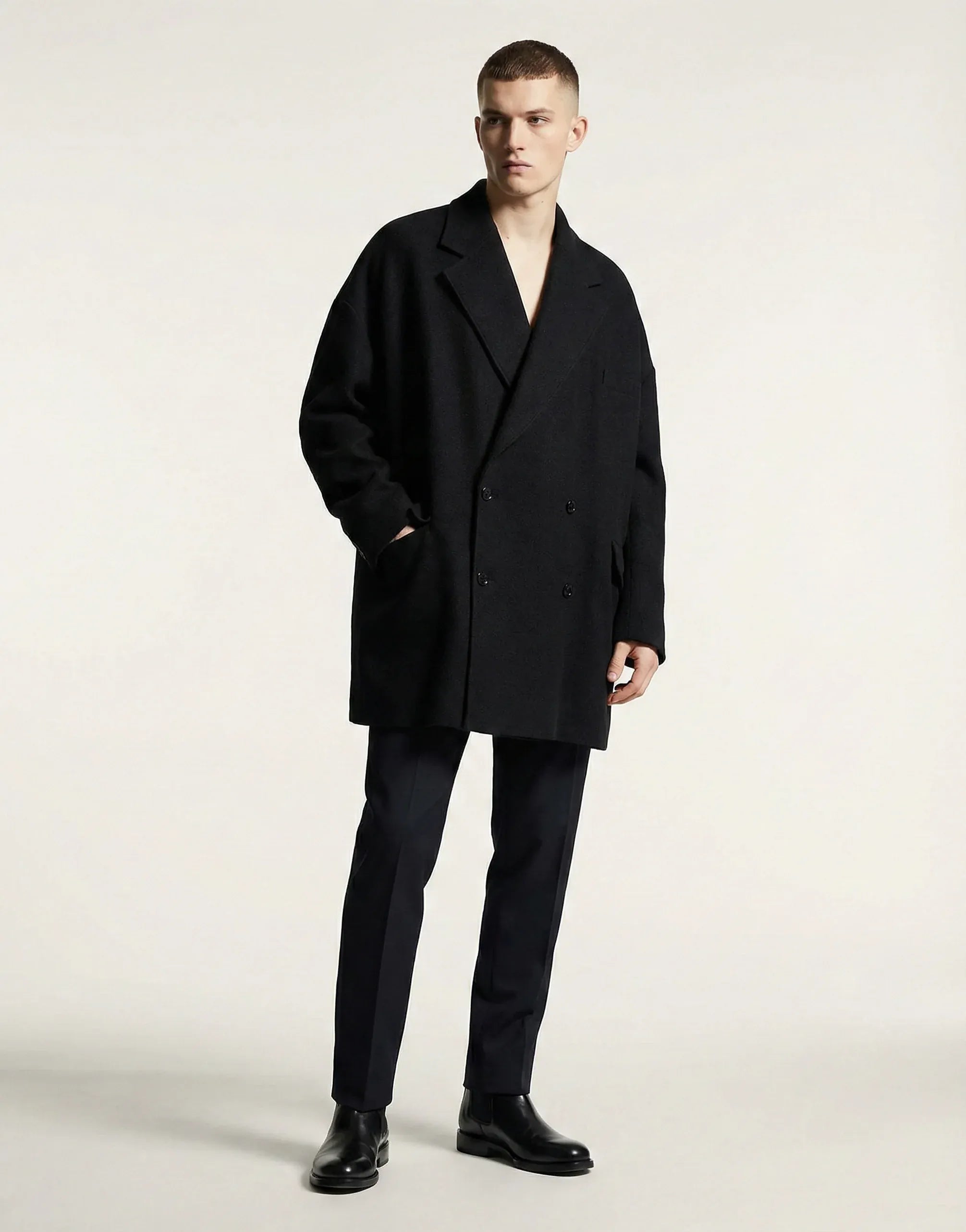 Dolce & Gabbana Oversized Double-Breasted Wool Coat