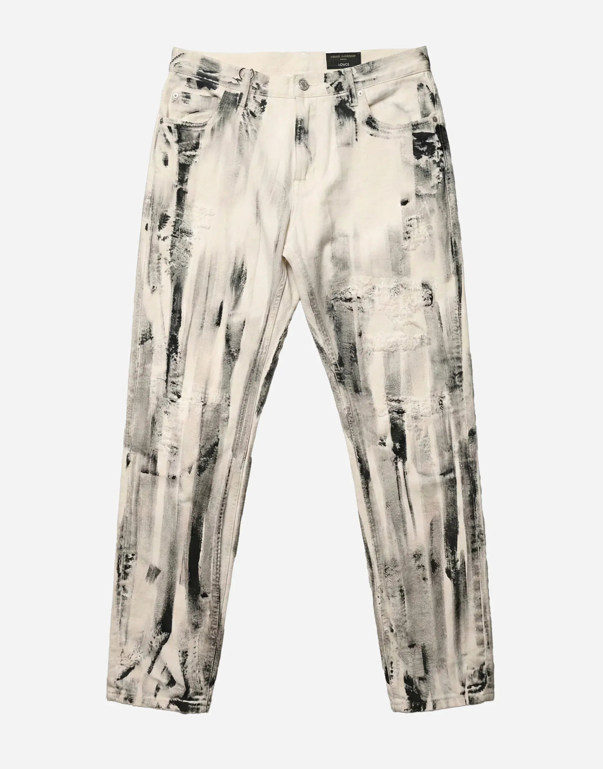 Dolce & Gabbana Paint-Effect Loose-Fit Jeans