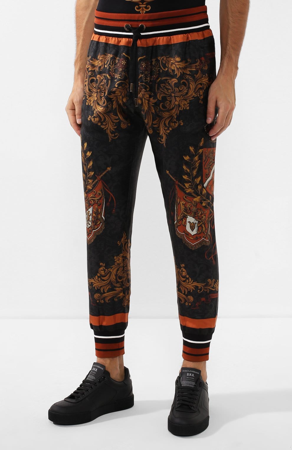 Dolce & Gabbana Paisley-Print Jogging Pants