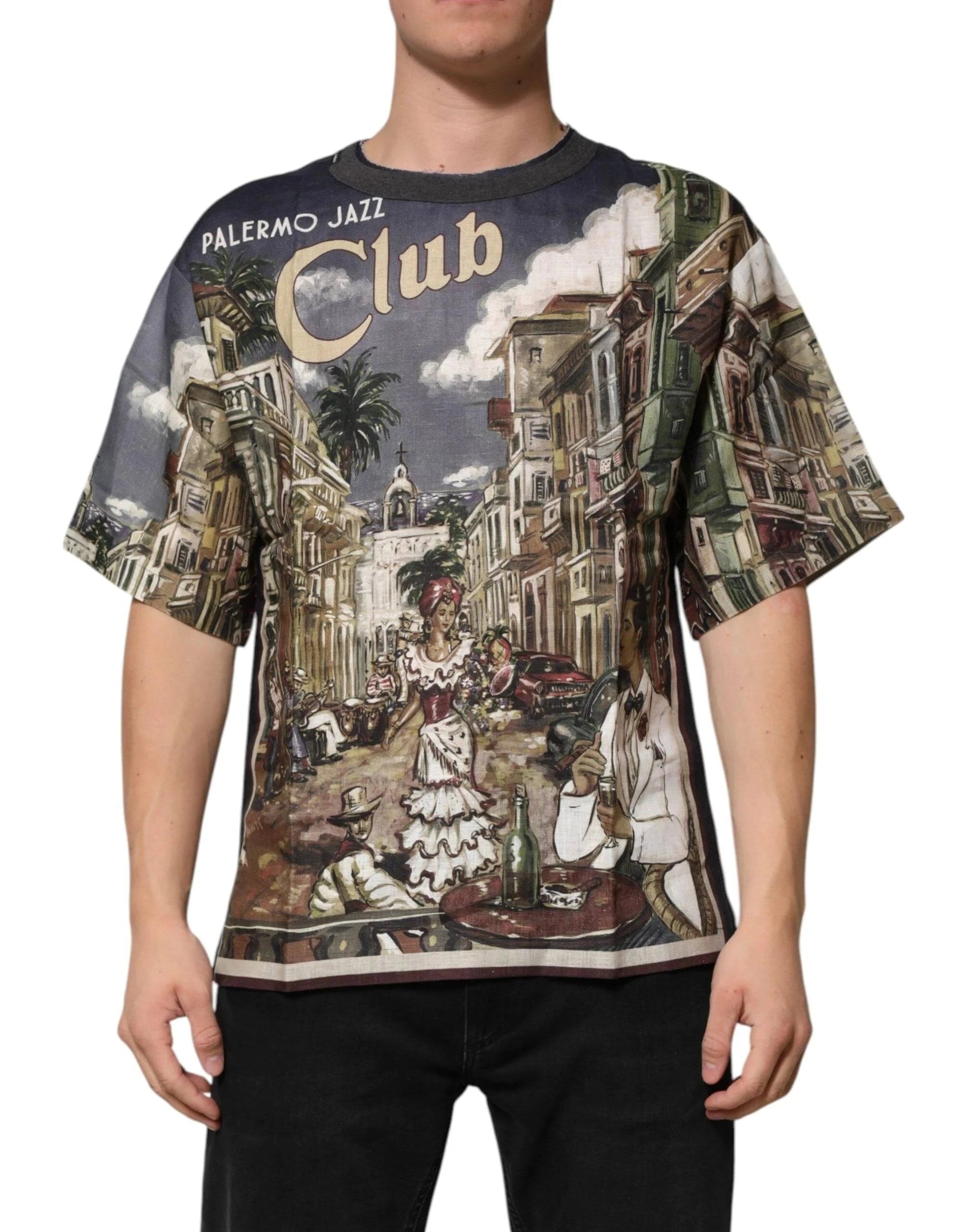 Dolce & Gabbana Palermo Jazz Print T-Shirt