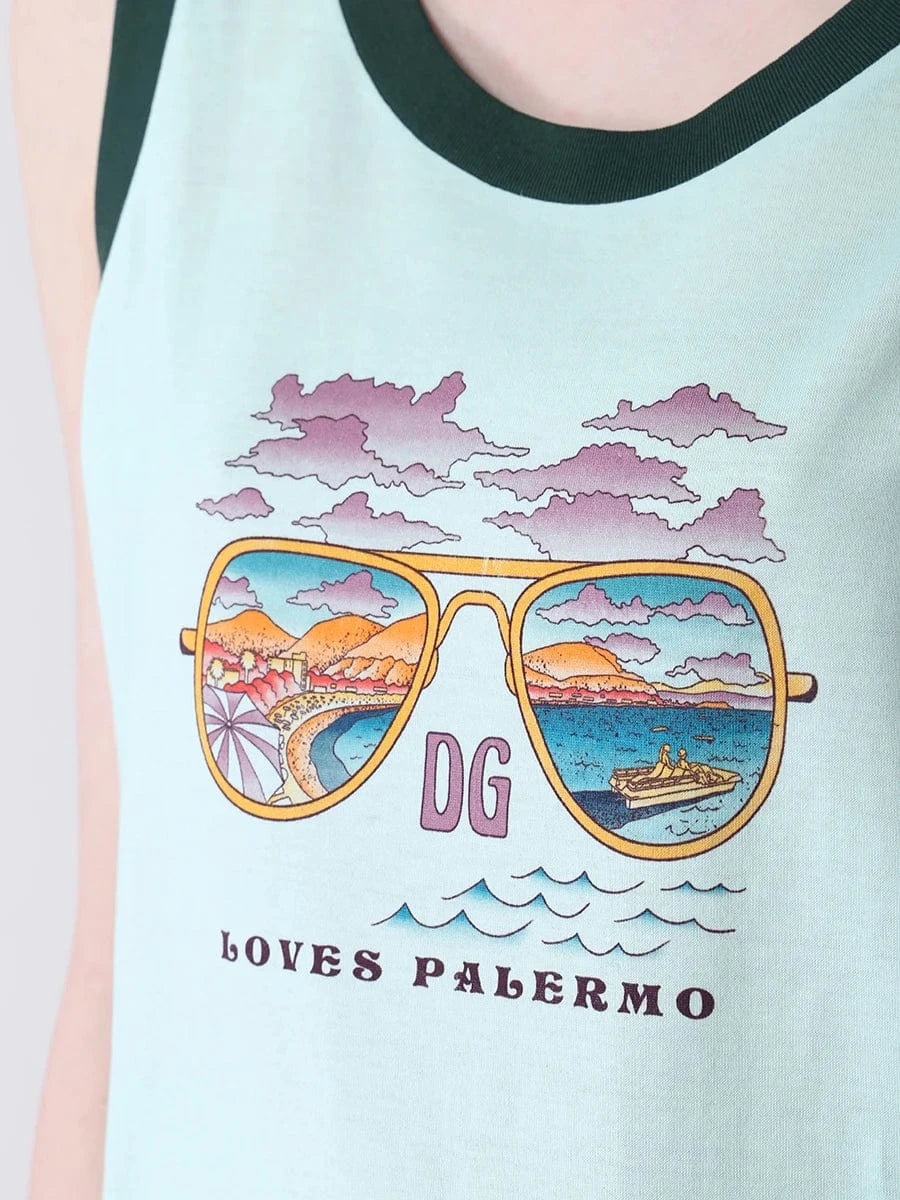 Dolce & Gabbana Palermo Print Tank Top