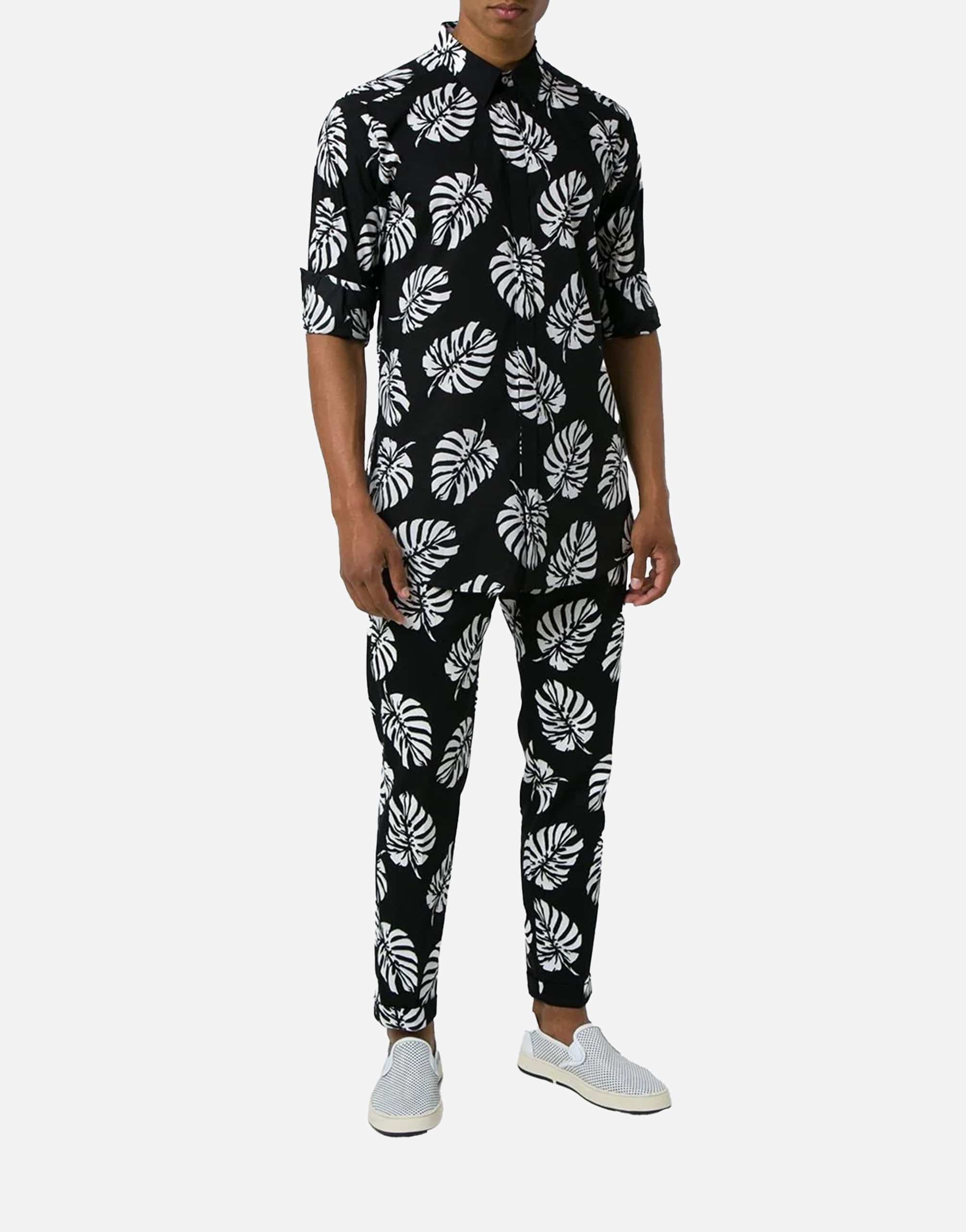 Dolce & Gabbana Palm Leaf Print Shirt