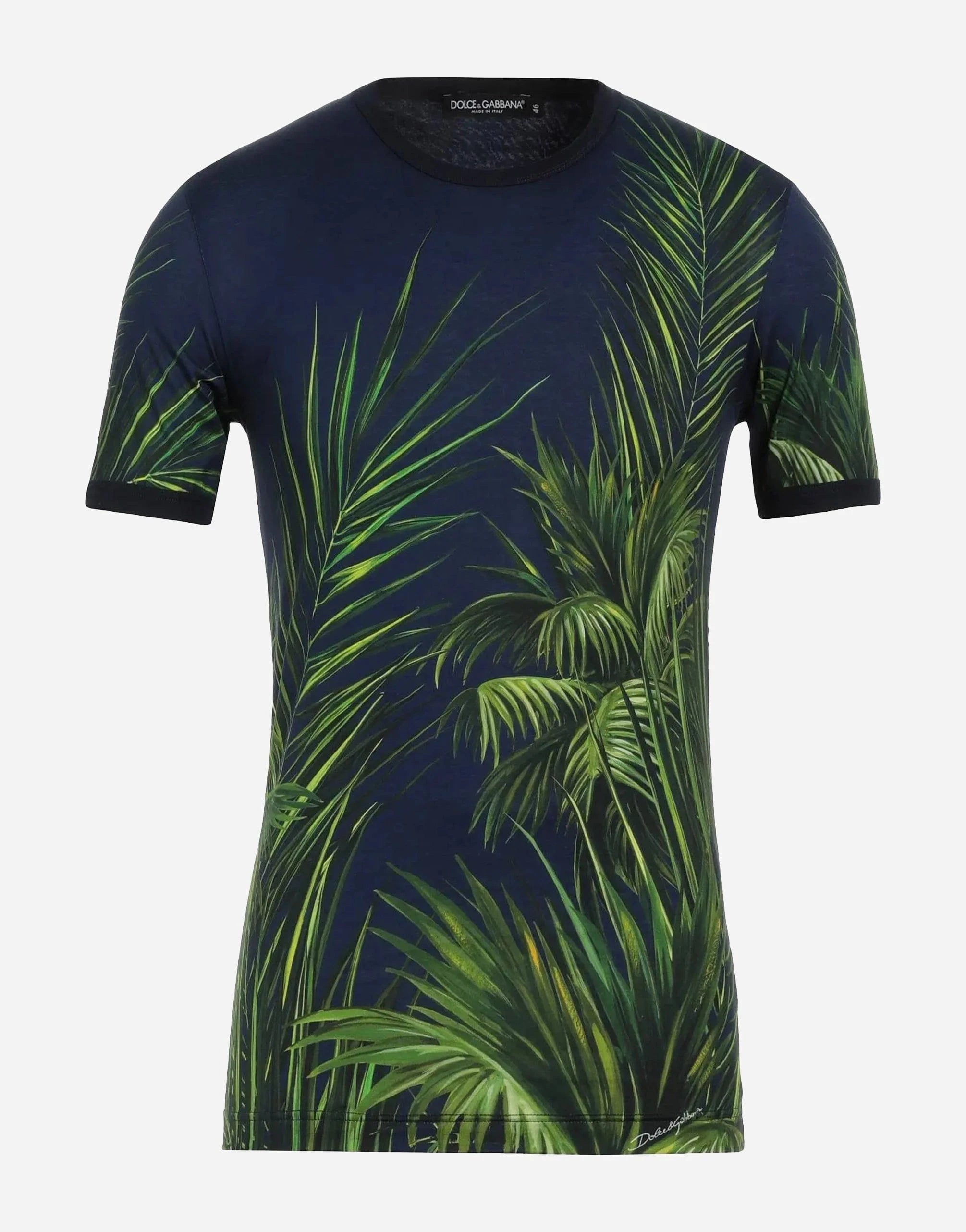 Dolce & Gabbana Palm-Leaf Print T-Shirt